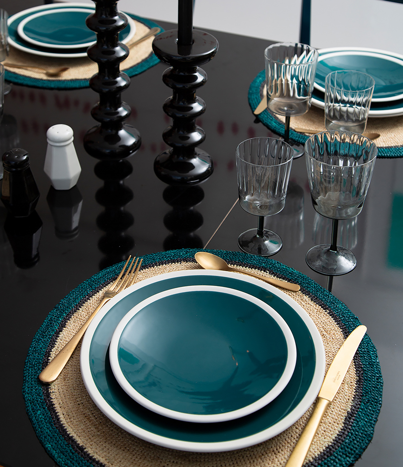 Set de Table Globe Naturel Bleu Sarah