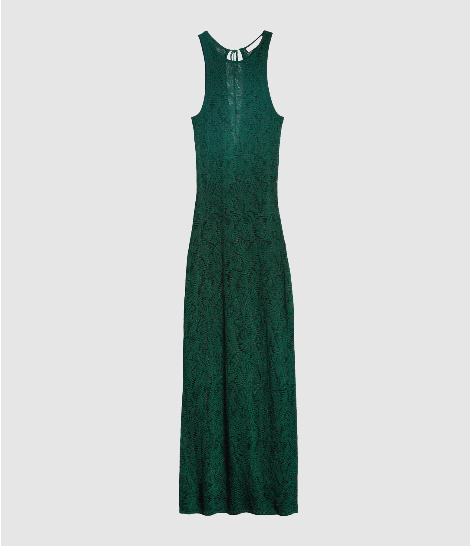Robe Longue Etta Vert Bouteille, Capsule Deià