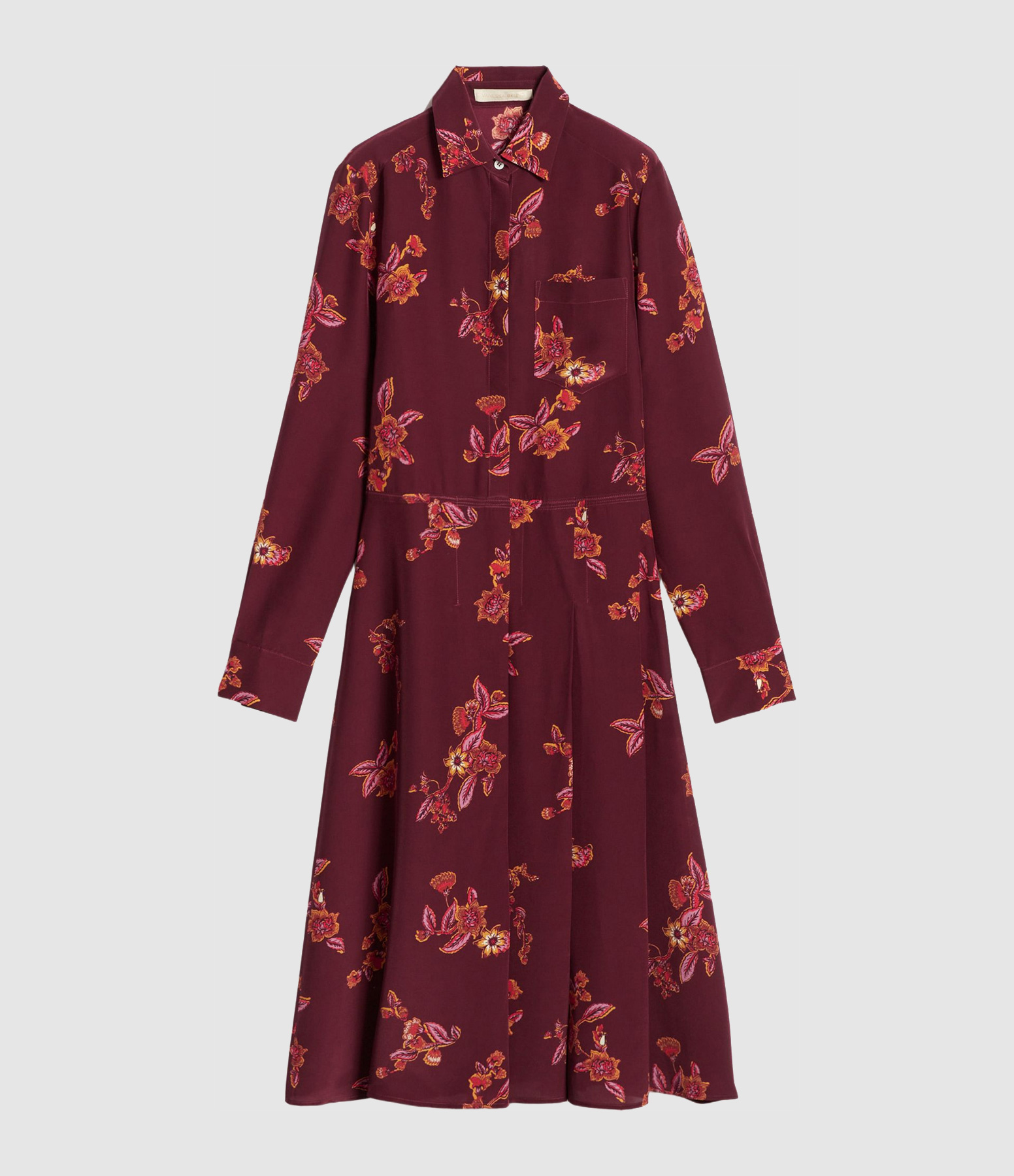 Robe Mi Longue Fresh Bordeaux