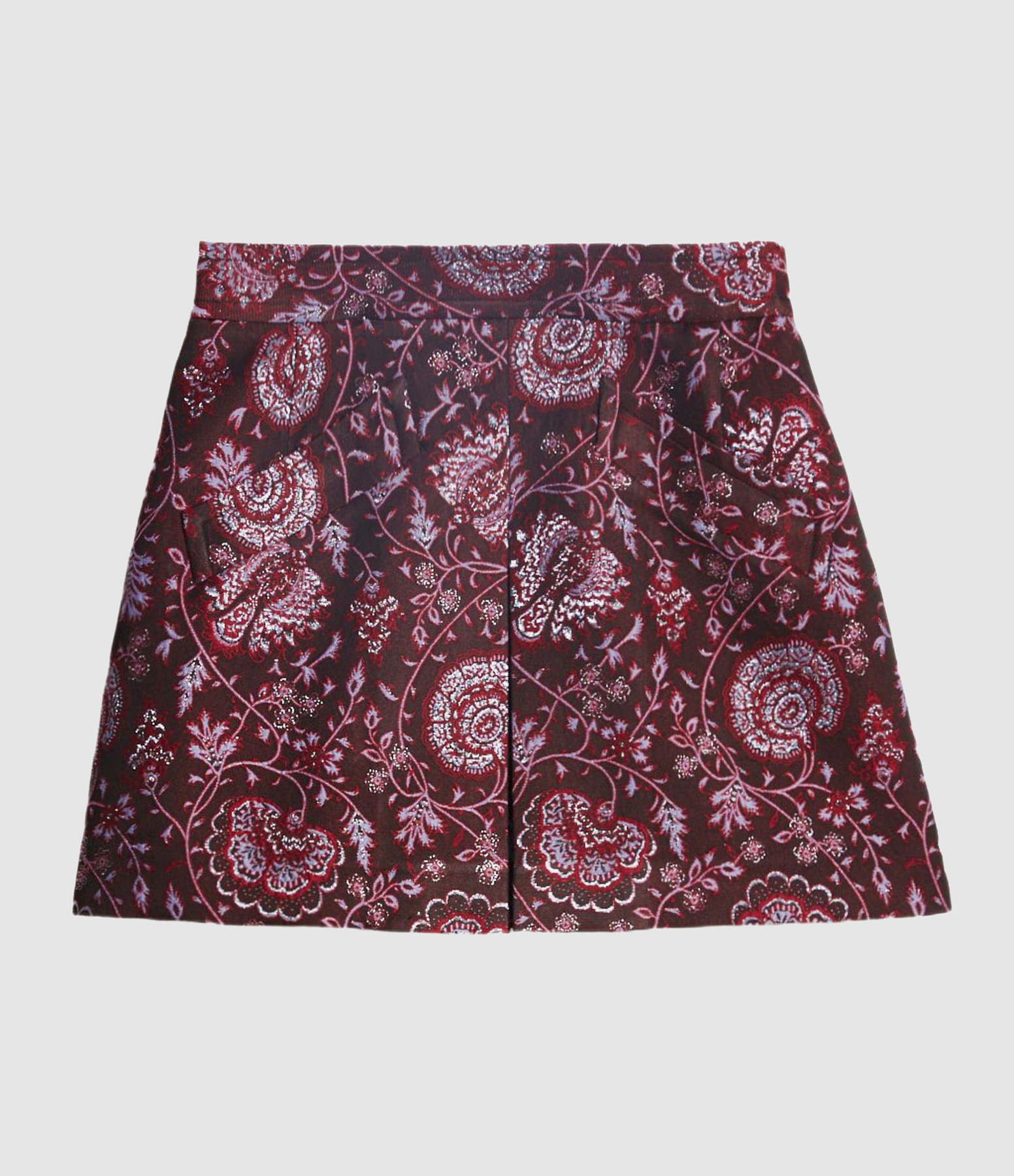 Jupe Courte Fikir Bordeaux Métallique