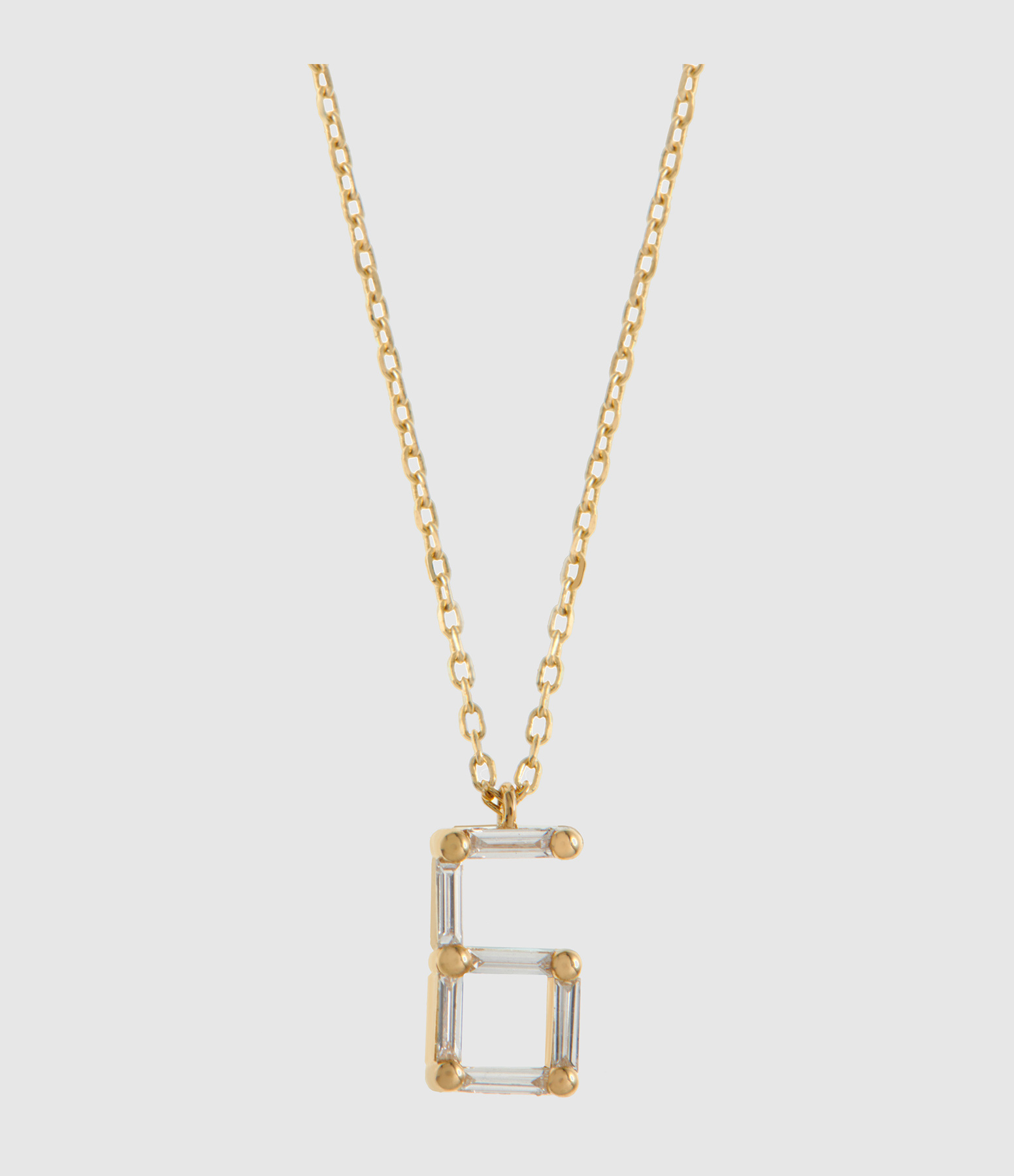 Collier Numéro 6 Or Jaune Diamants