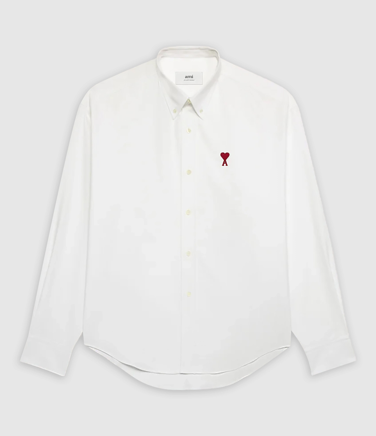Chemise Col Boutonné Ami de Cœur Blanc Rouge