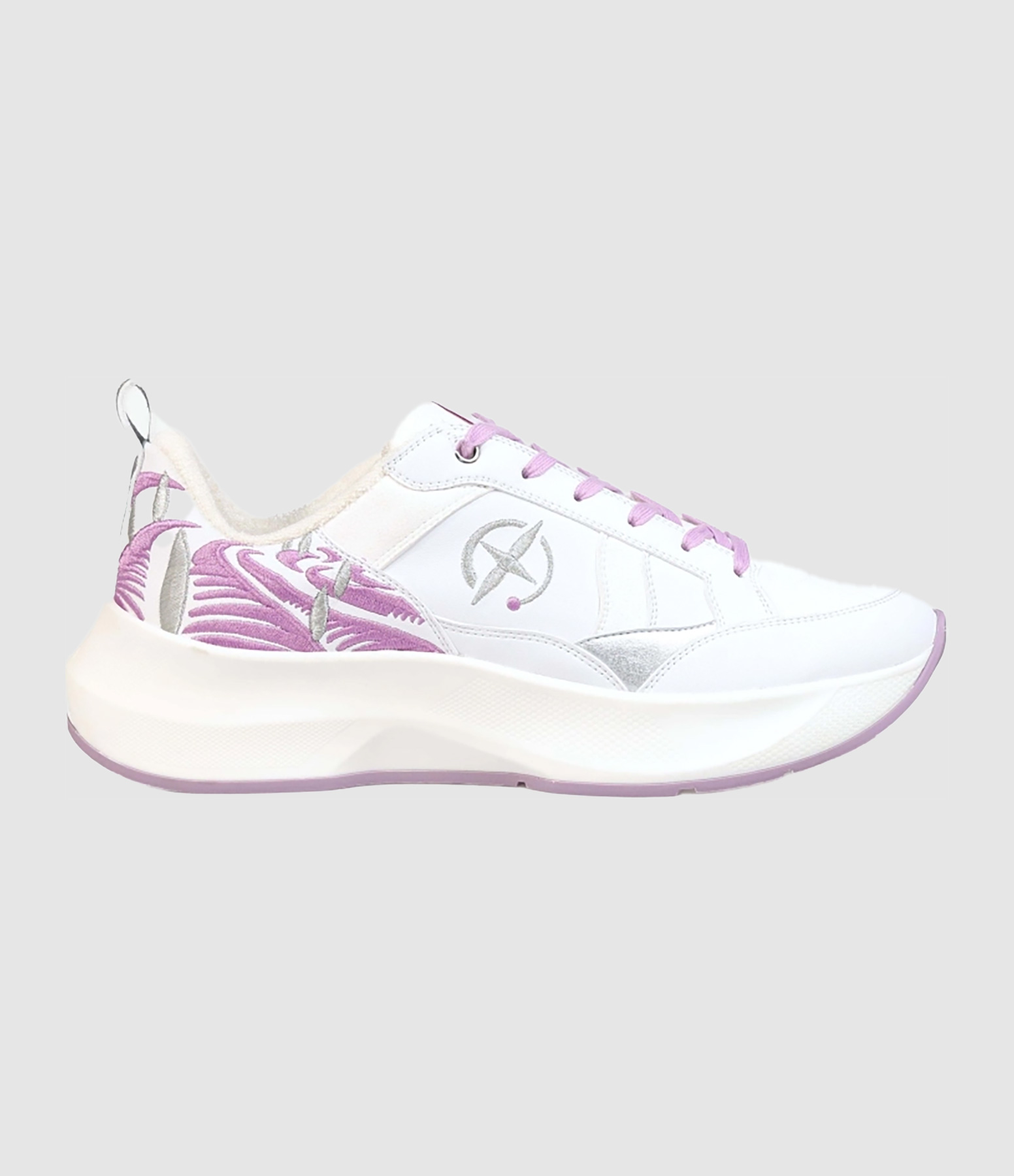 Baskets Gaïa T47 Violet Argent