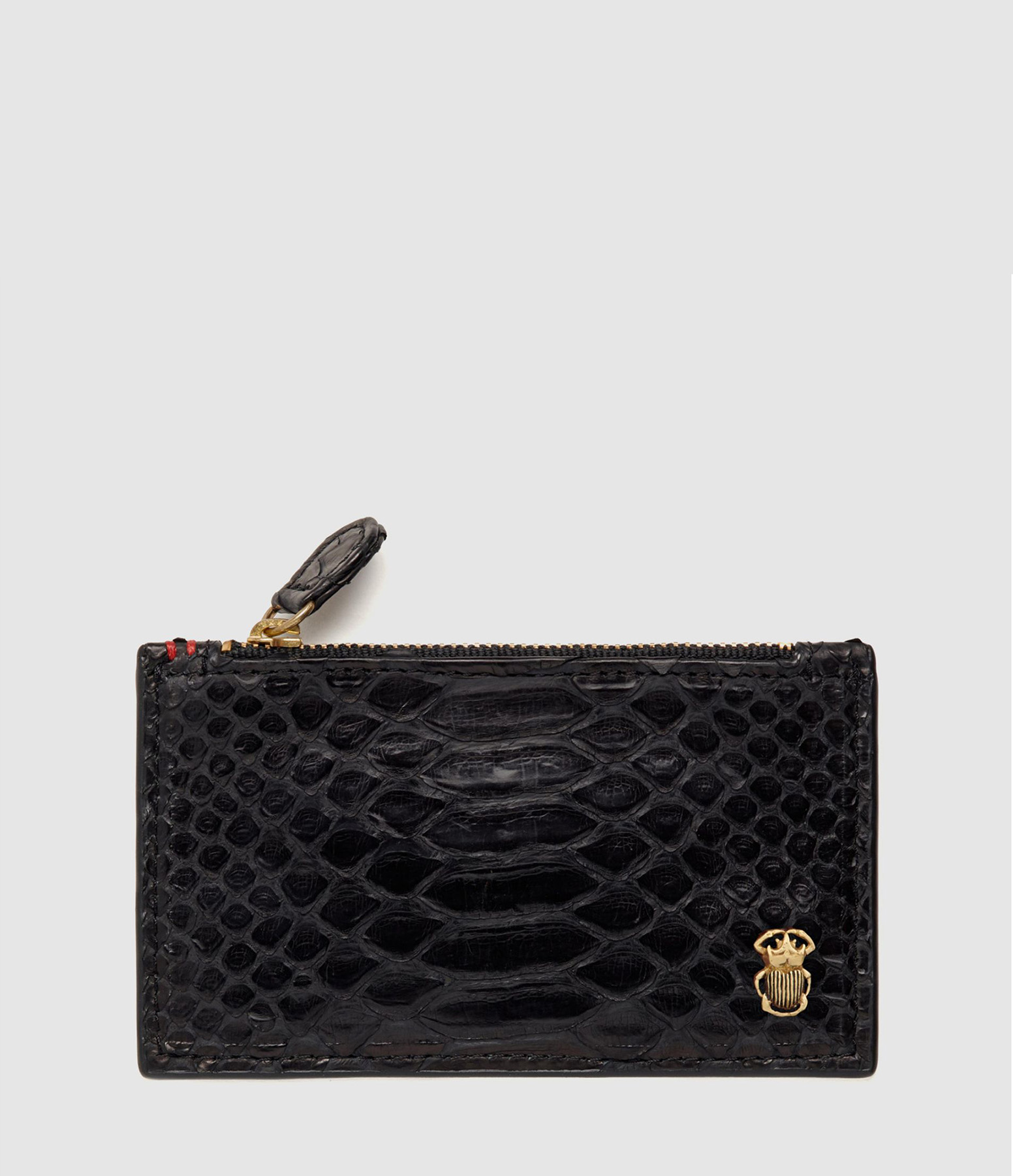 Porte-cartes Helena Python Noir