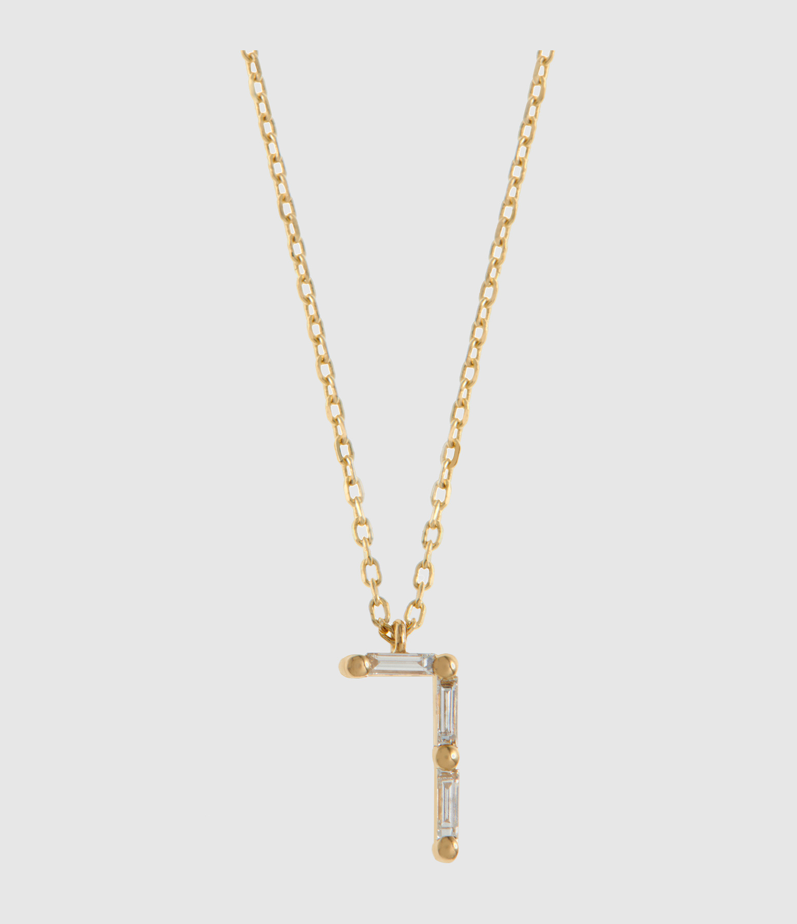 Collier Numéro 7 Or Jaune Diamants