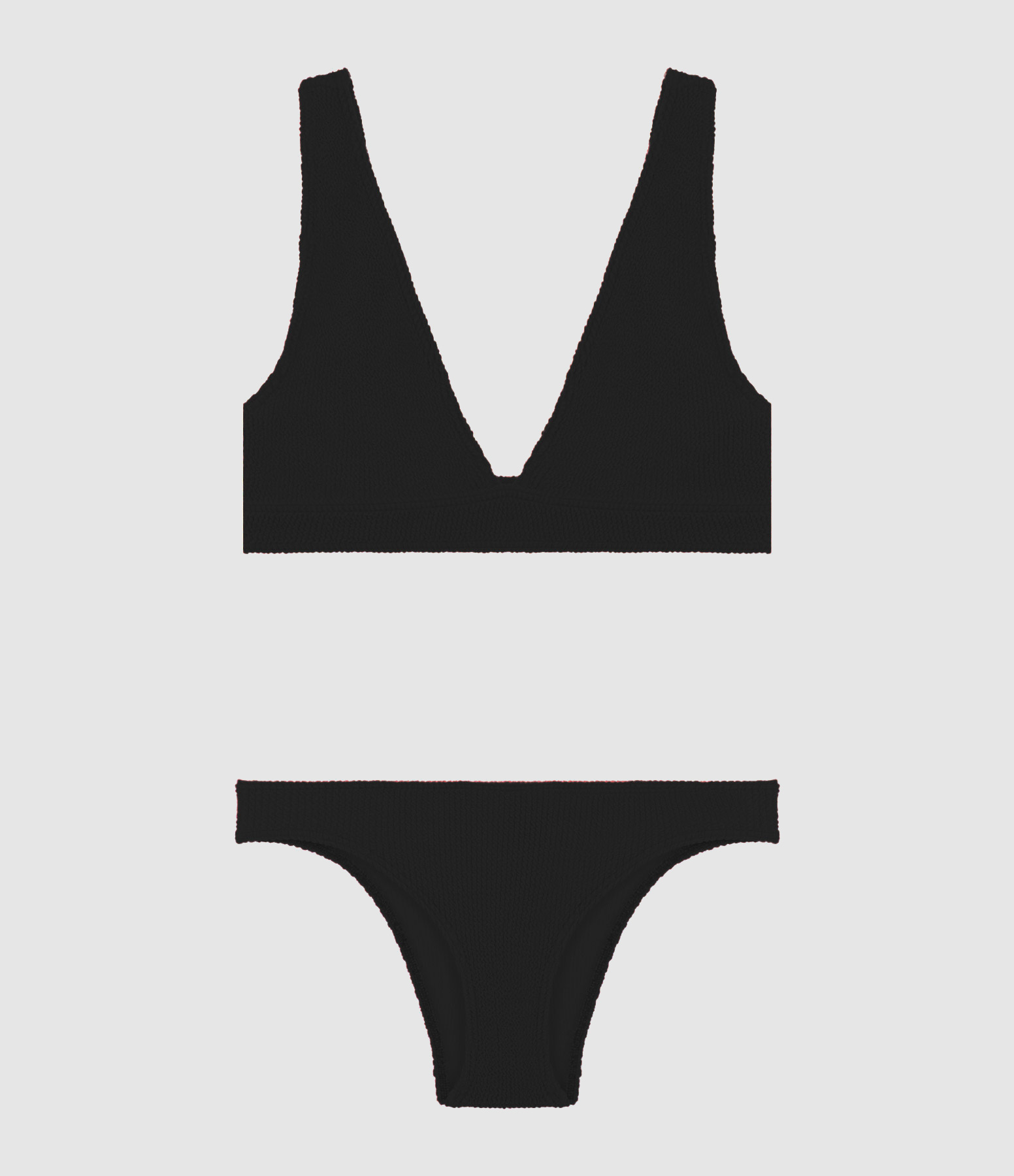 Maillot de Bain Bikini Aqua Noir