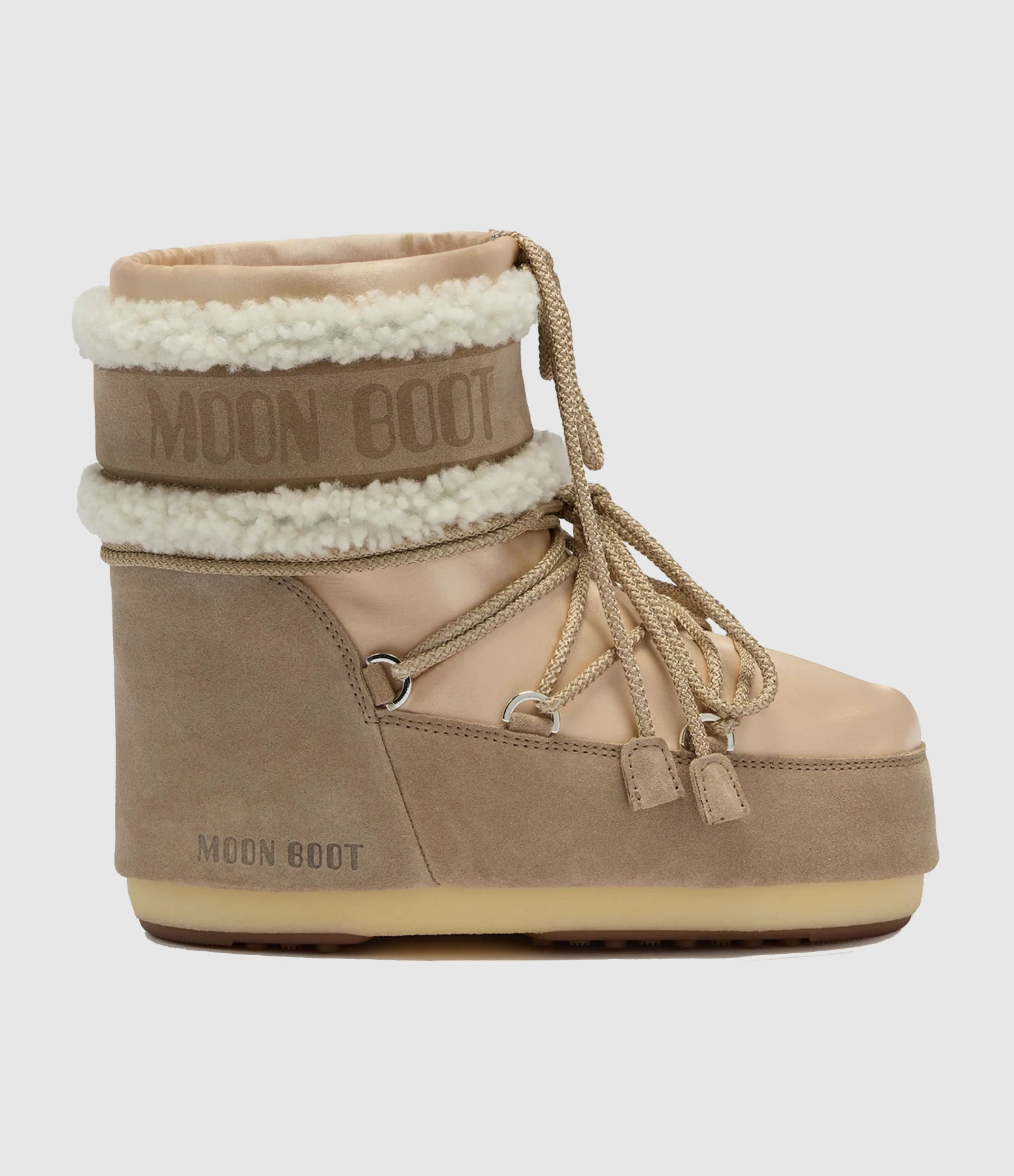 Moon Boot Icon Low Pearly Plus Pale Peach Sand