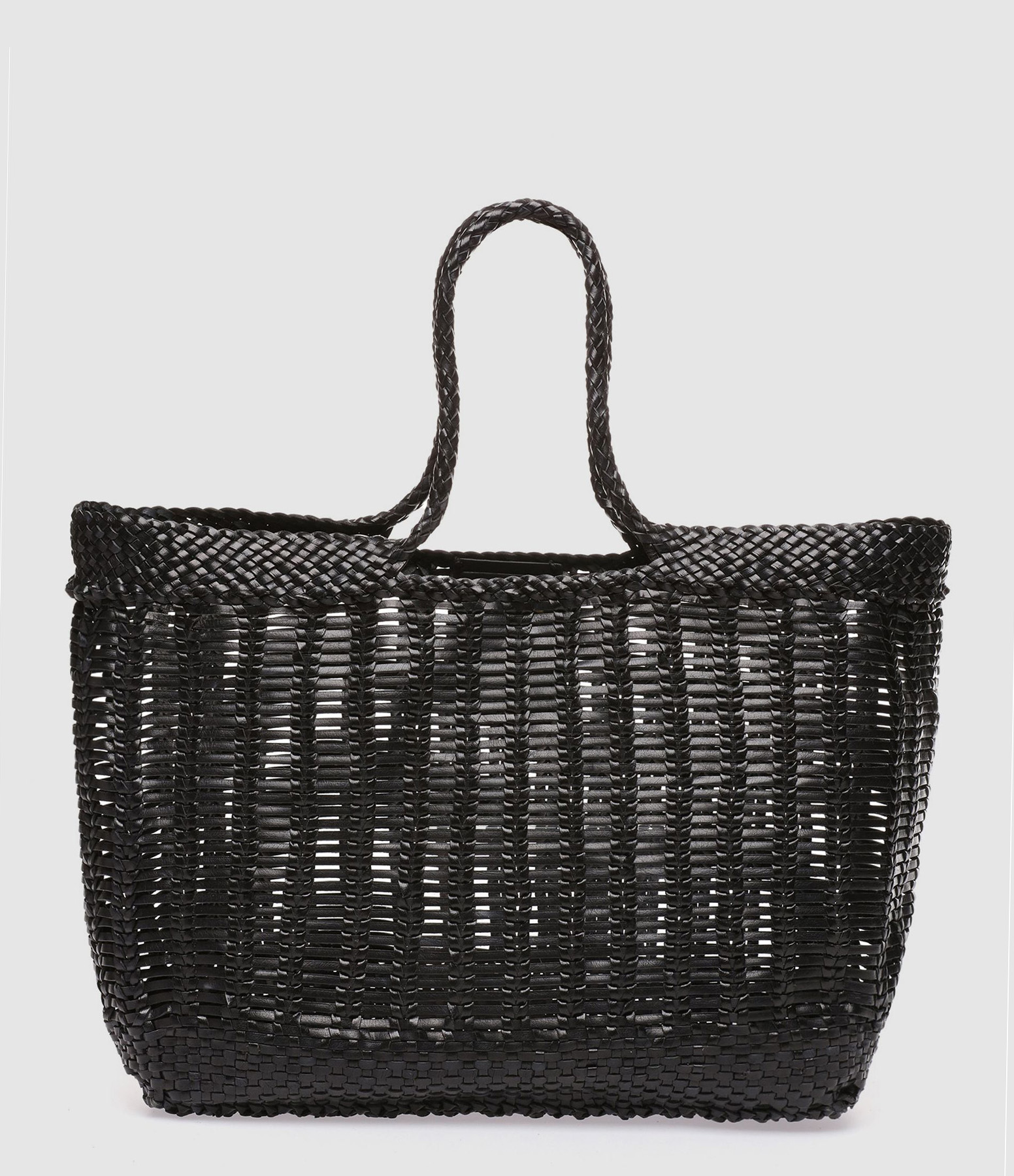 Sac Window Basket Cuir Noir