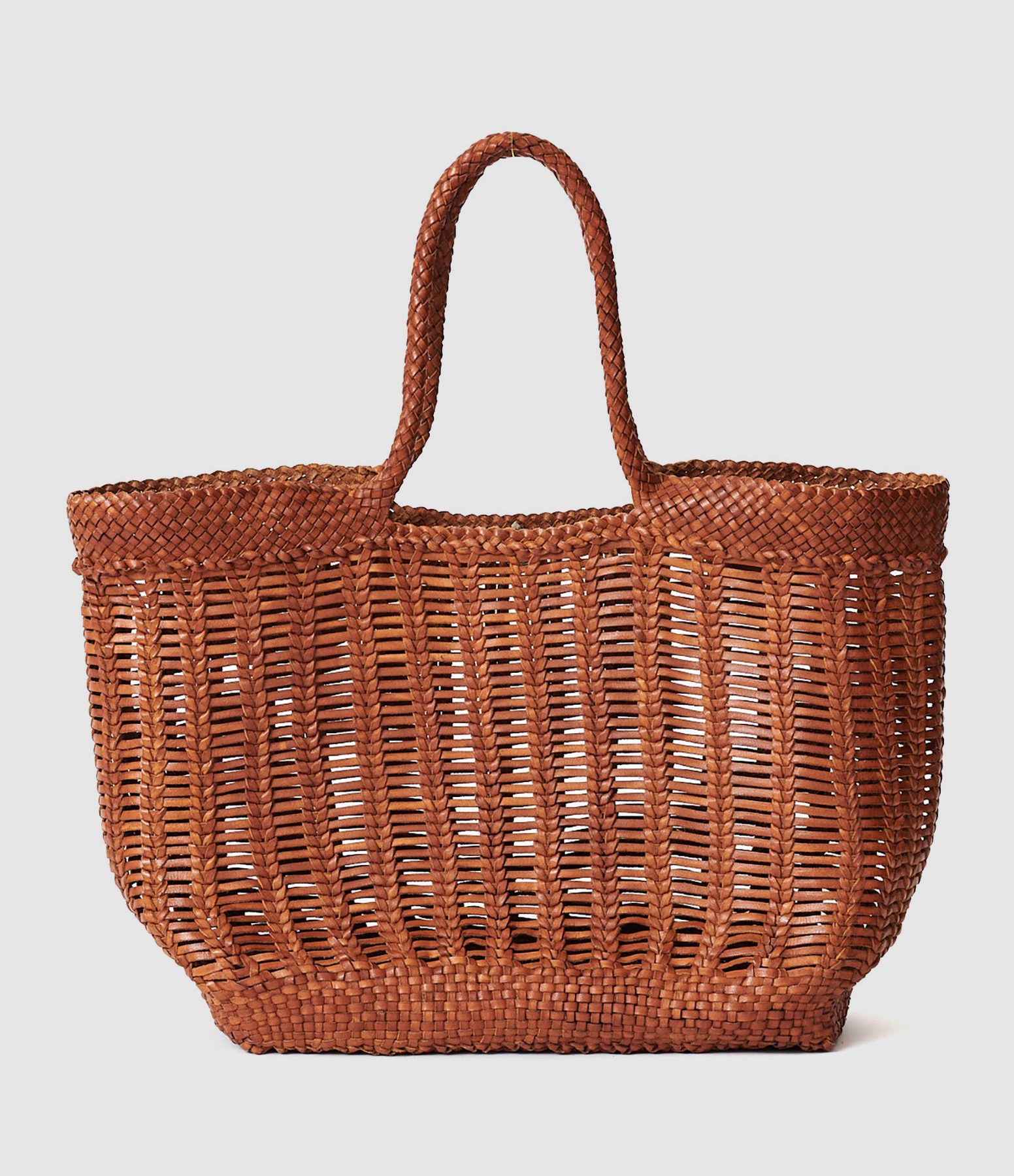 Sac Window Basket Cuir Marron