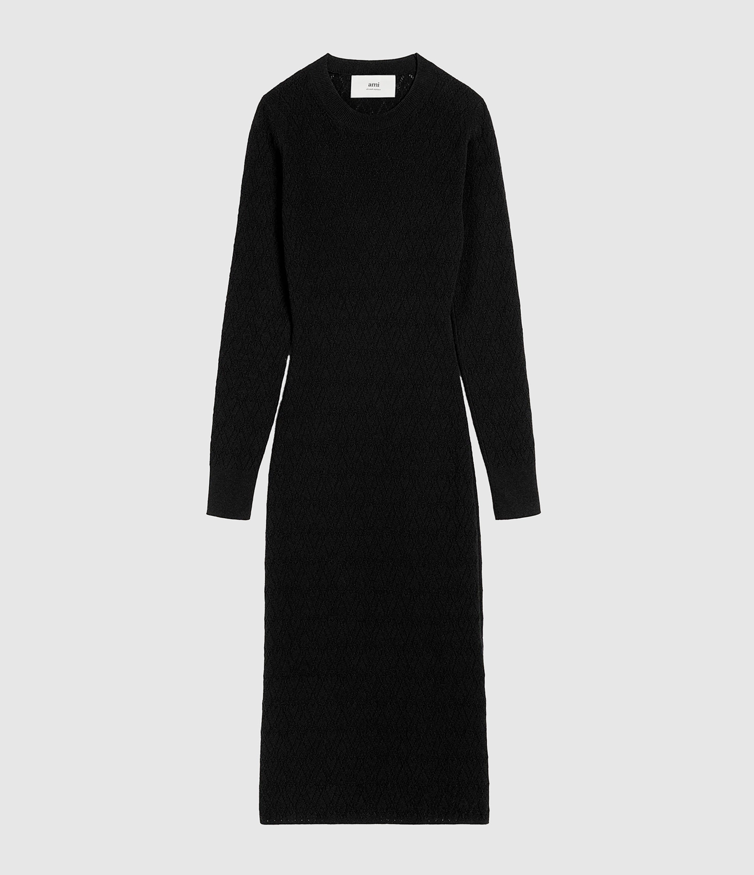 Robe Longue Ami de Cœur Pointelle Noir
