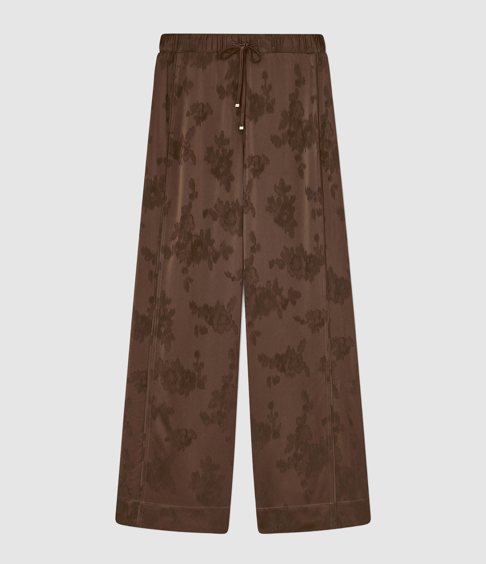 Pantalon Fluid Jacquard Demitasse