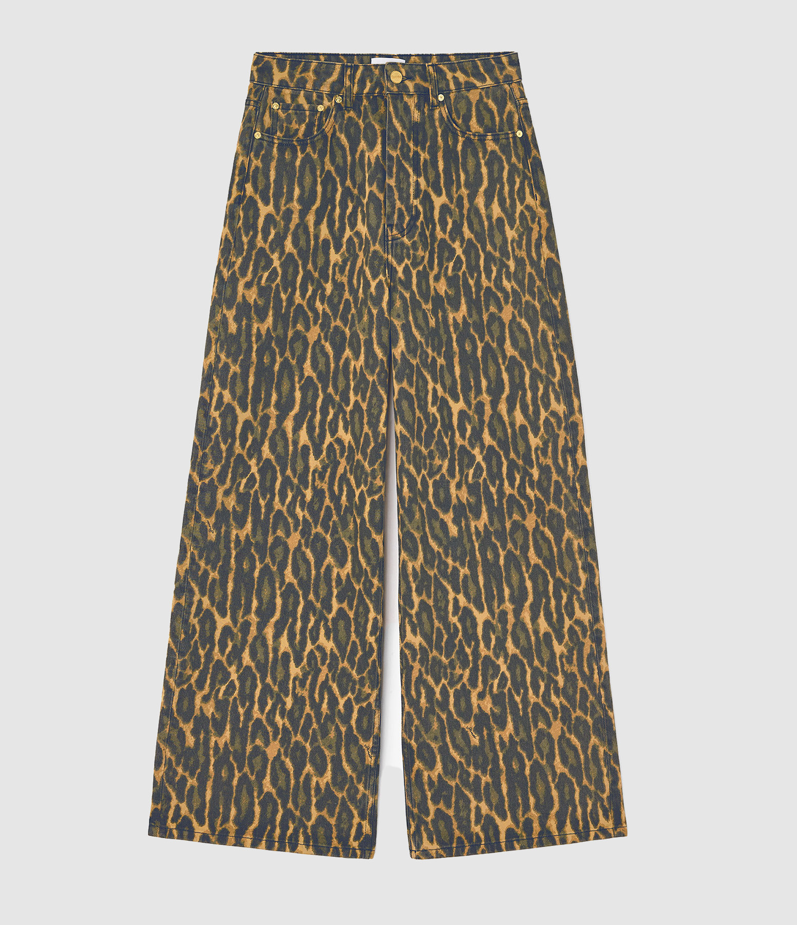 Jean Print Denim Baggy Khaki