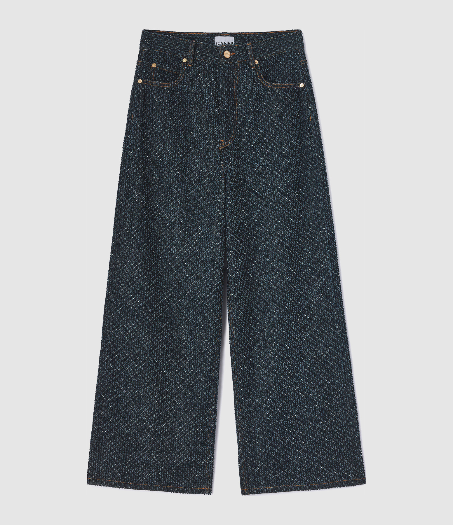 Jean Tweed Denim Baggy Rinse