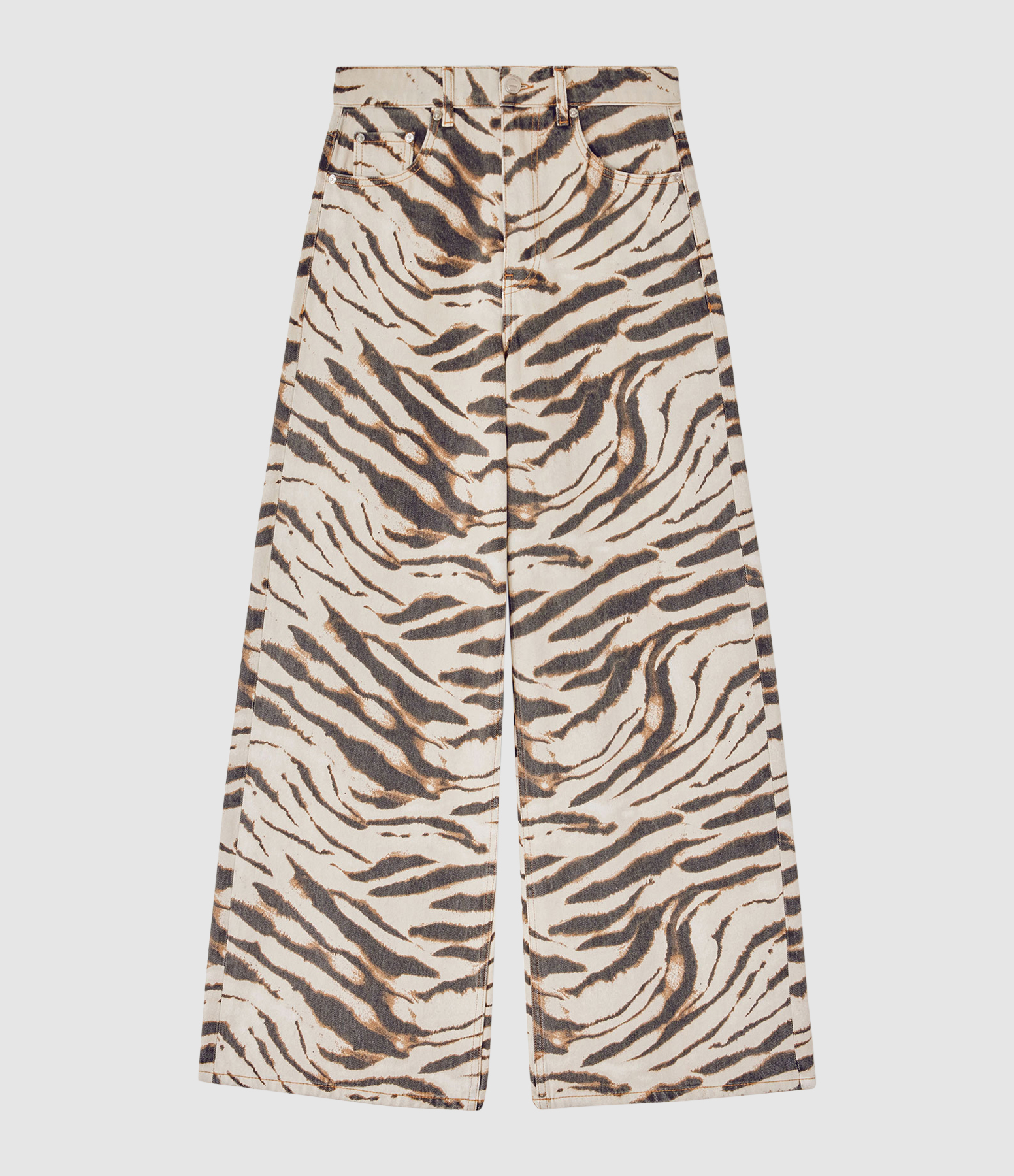 Jean Print Denim Lari Egret