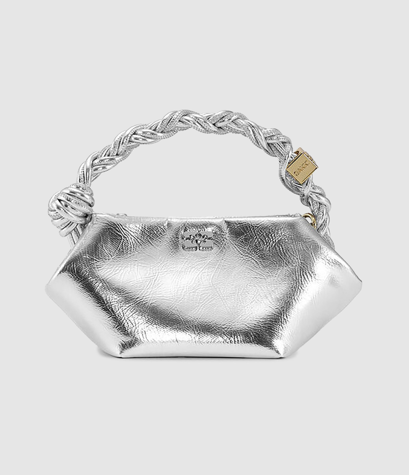 Sac Mini Bou Argenté Métallique