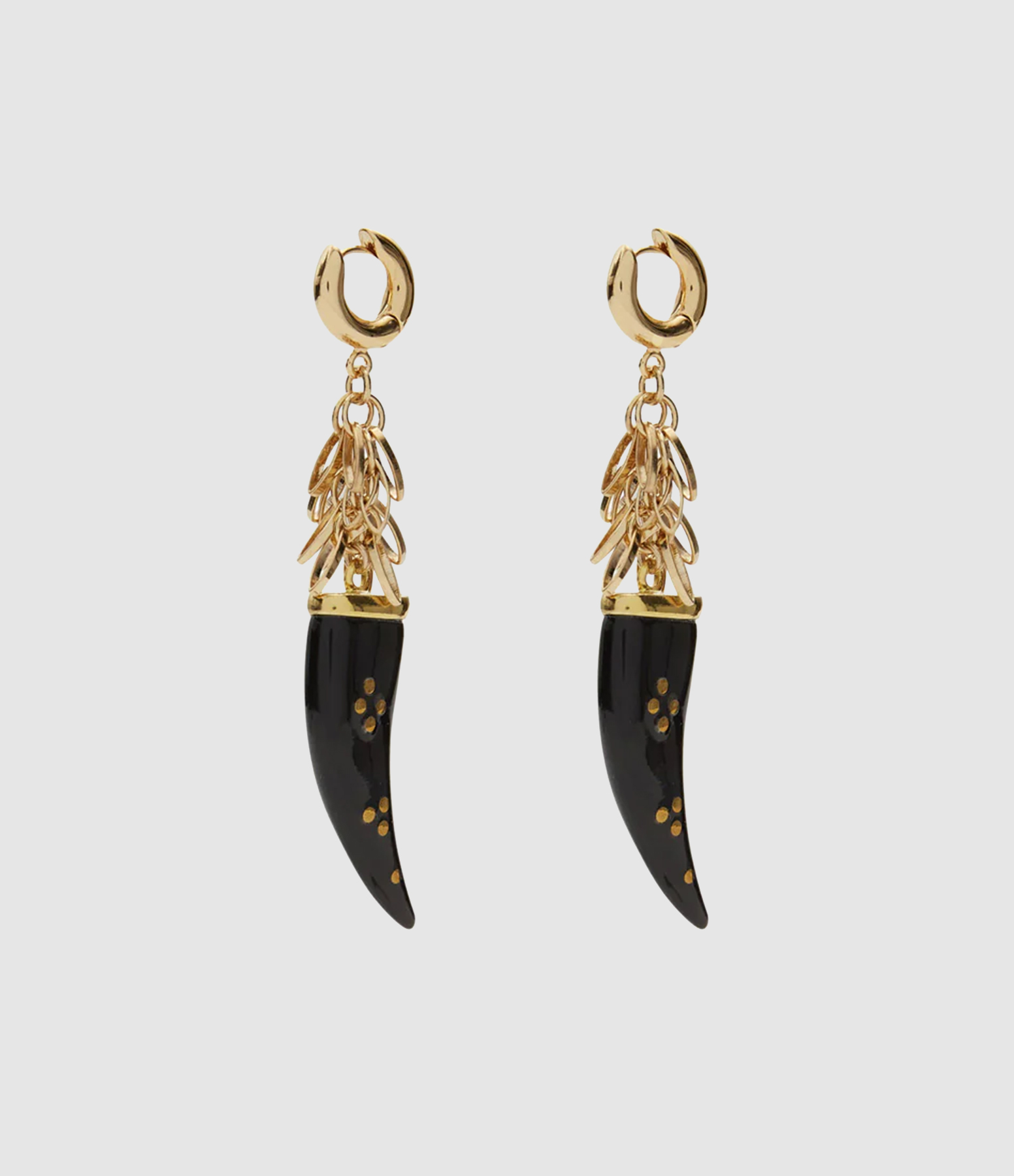 Boucles d'oreilles Ellen Noires