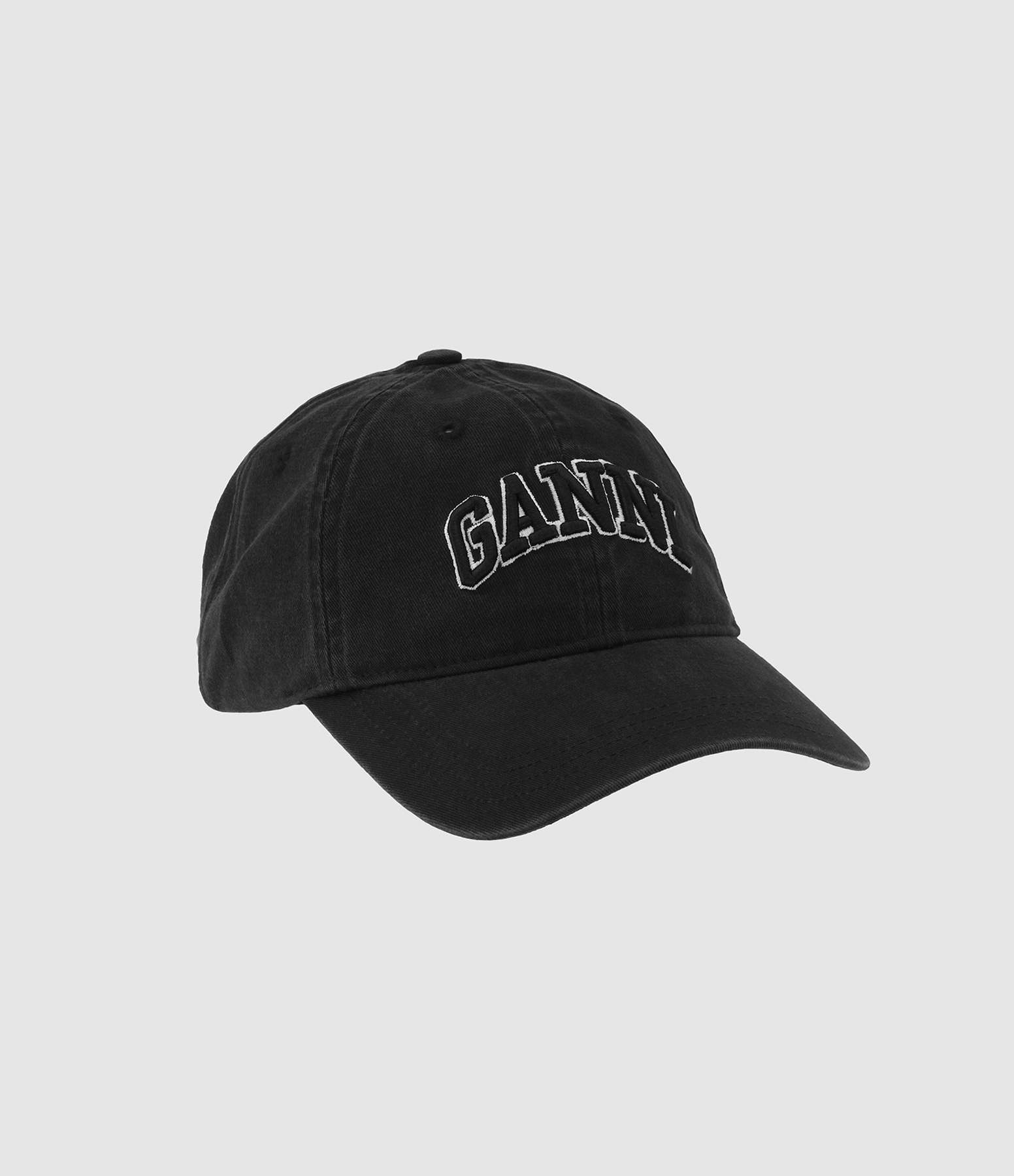 Casquette Washed Emb Black