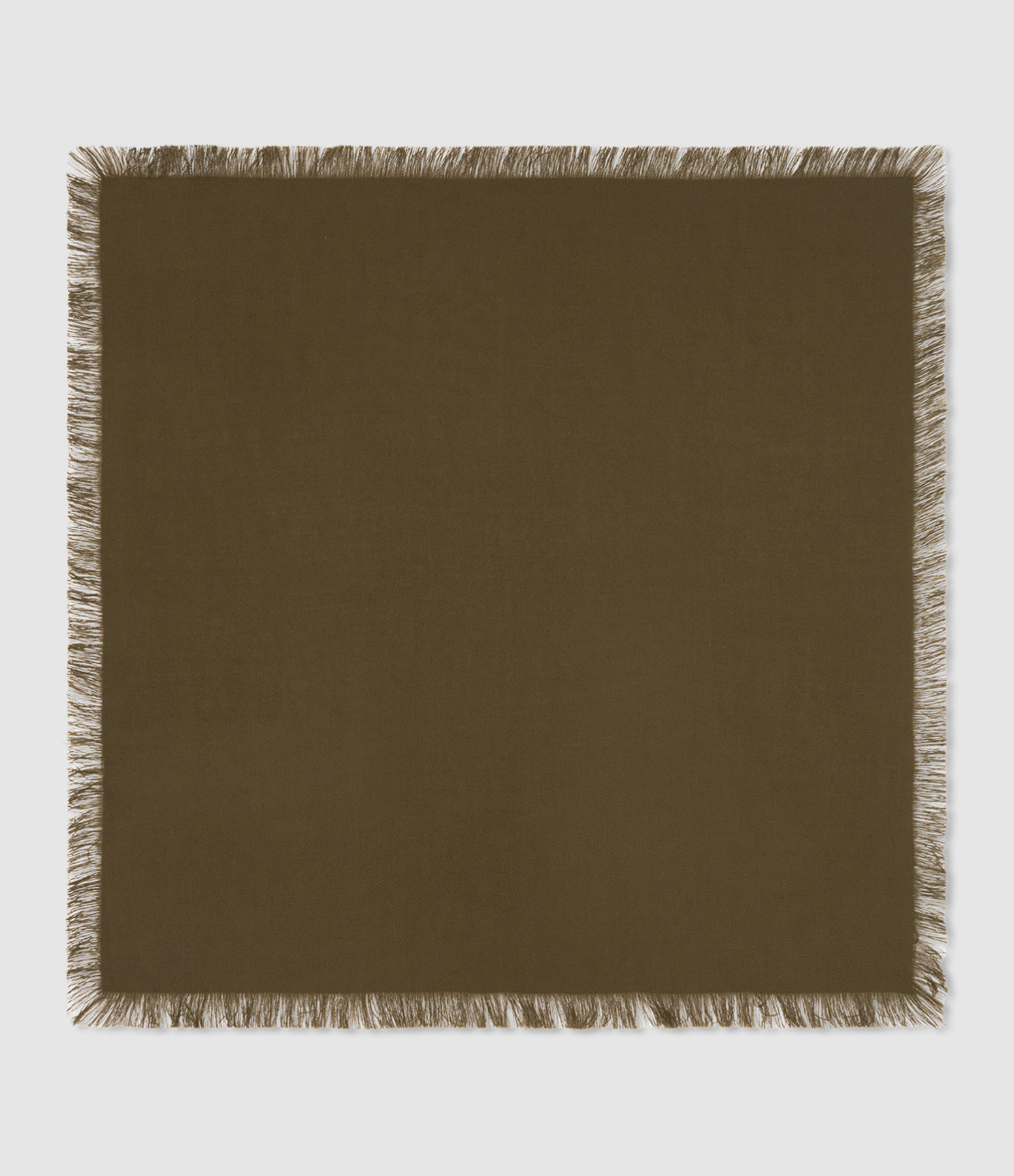 Écharpe Carré Mini Twill à Franges Bronze