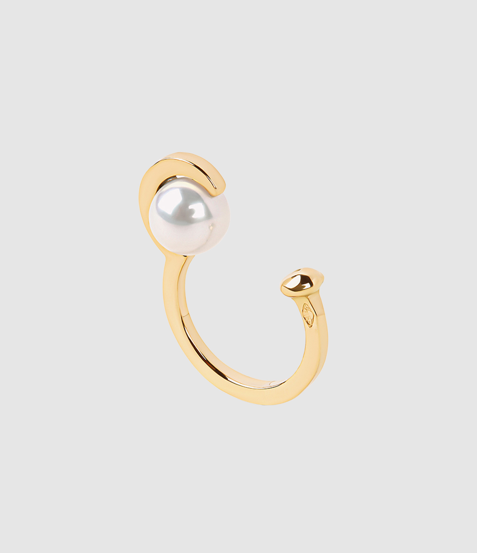 Ear Cuff Ruhl Une Perle de Culture Or Jaune (vendue à l'unité)