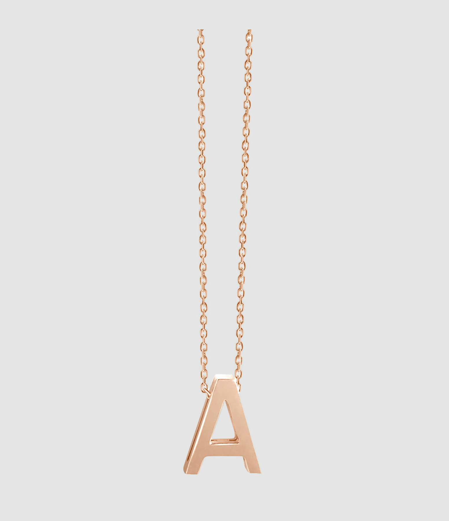 Collier Abécédaire Or Rose