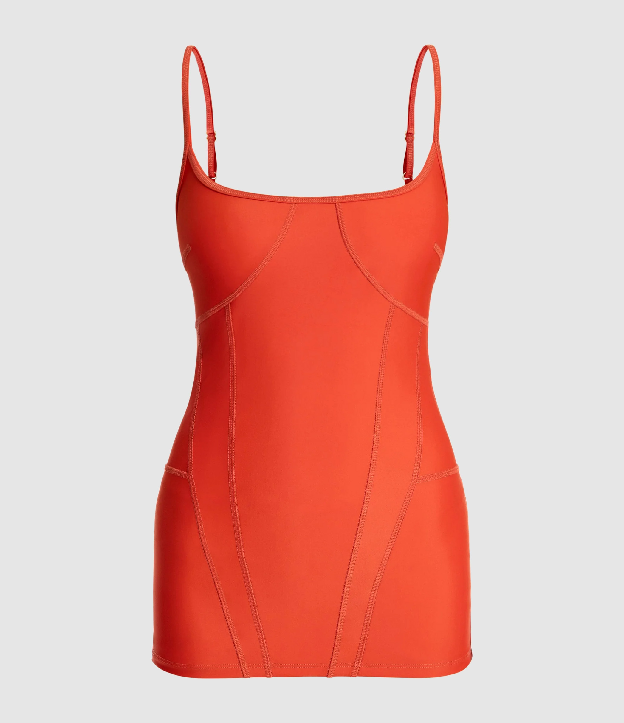 Maillot de bain Corset Style Swim Skorts Orange