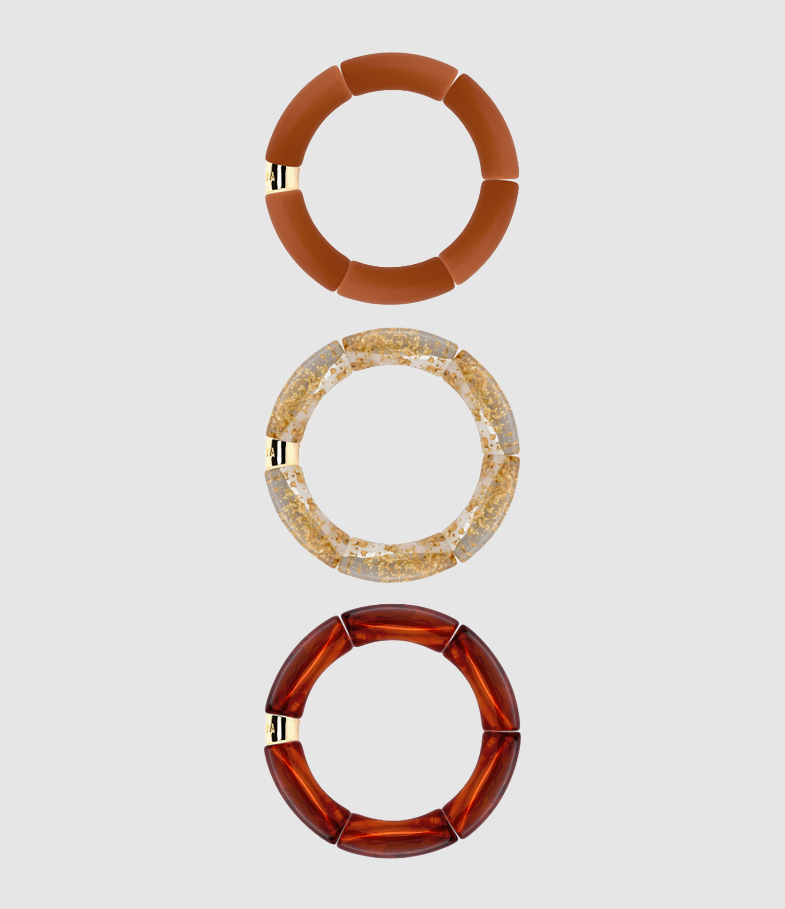 Bracelets Trio Acaraje Marron