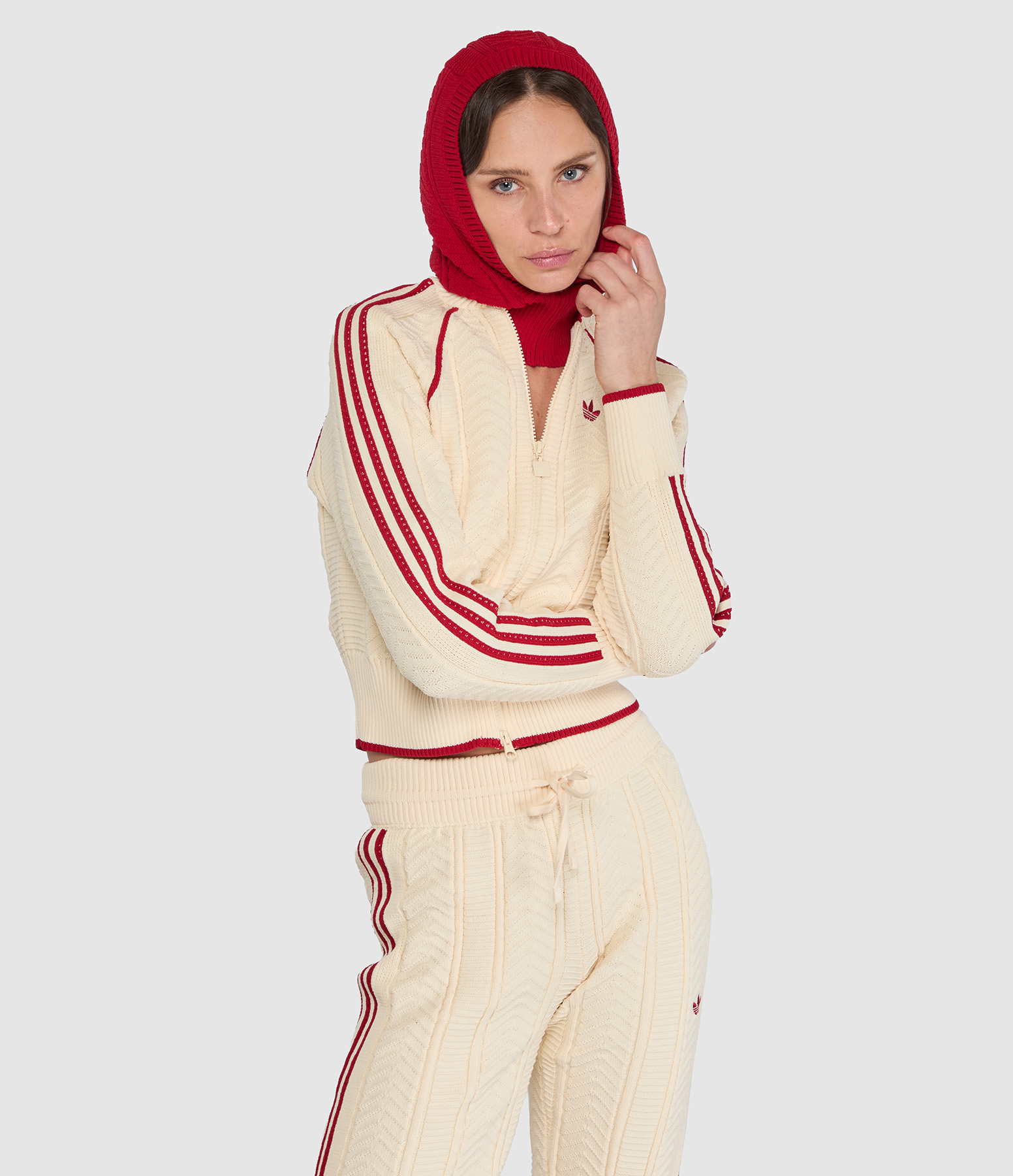 Veste Premium Originals Warm Vanilla/Team Victory Red
