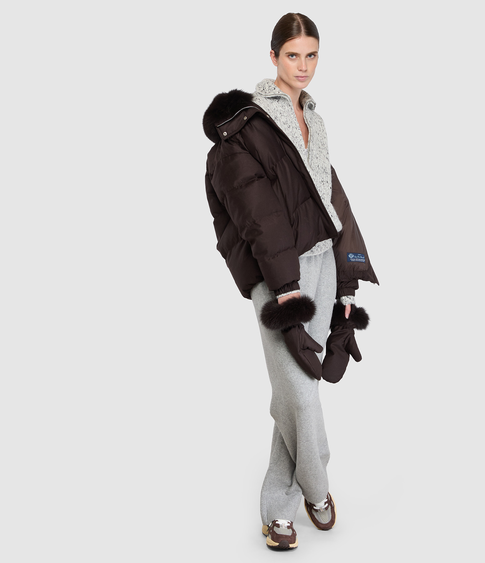 Pantalon Wardrobe Knit Medium Grey Heather