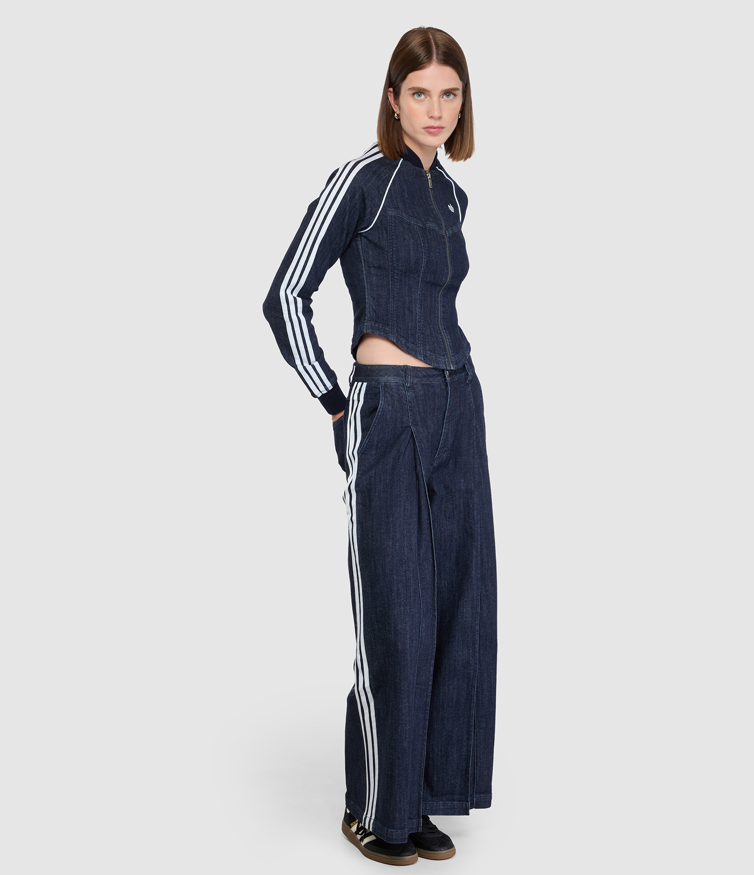 Jean Wide Leg Indigo Denim, Capsule Badigirl