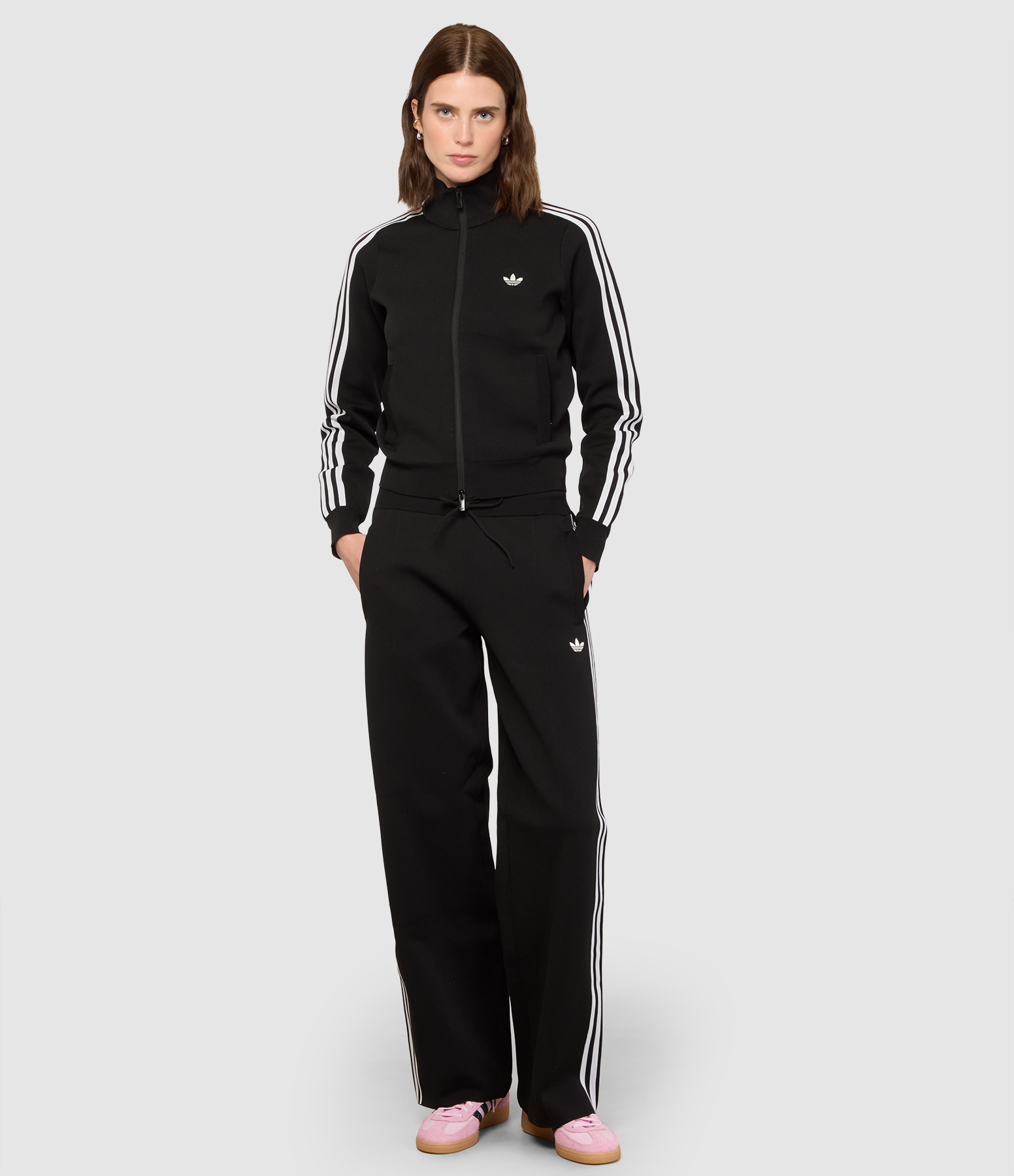 Pantalon Straight Knit Black, Capsule Adilenium