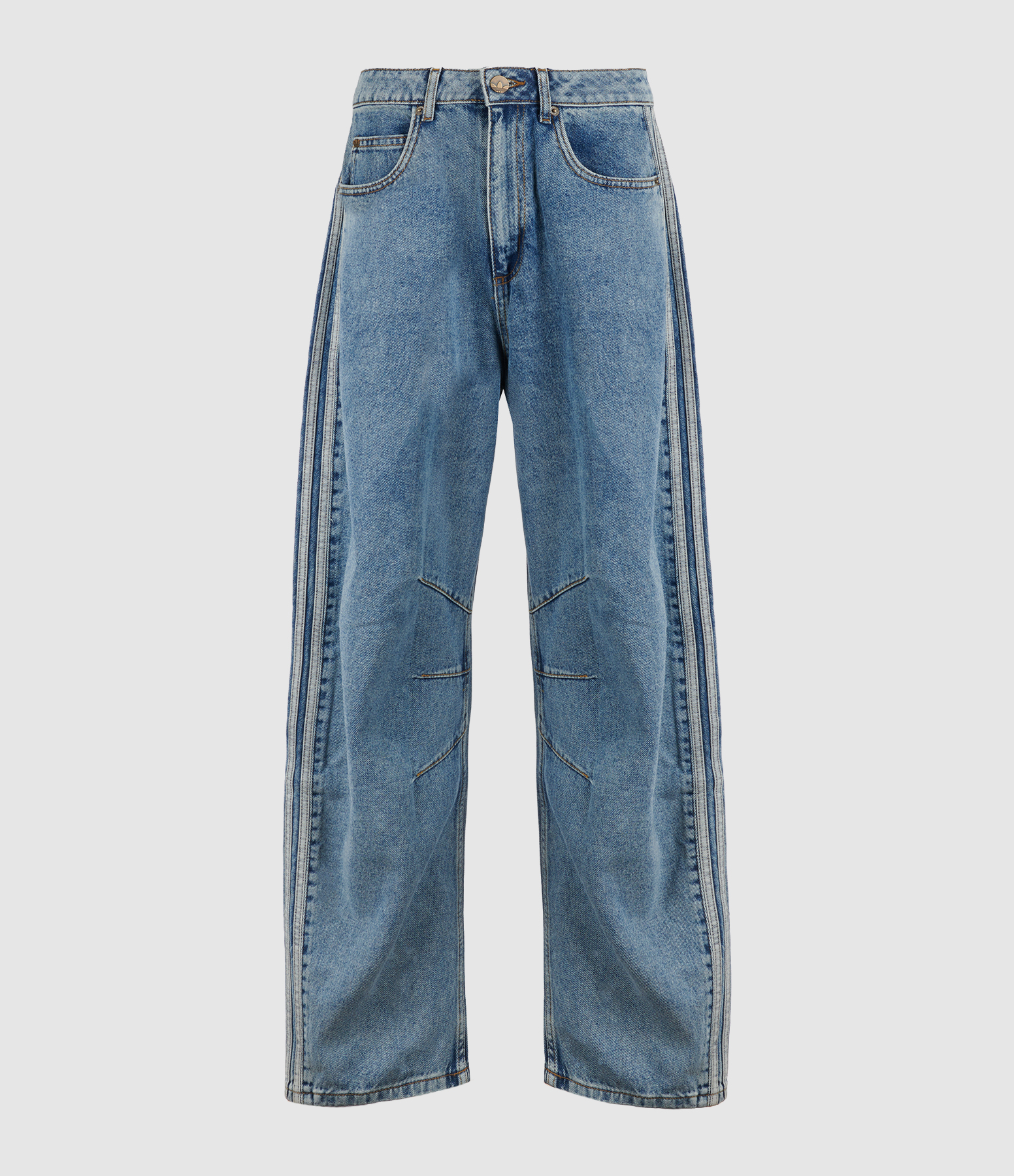 Jean Wardrobe Barrel Worn Blue Denim