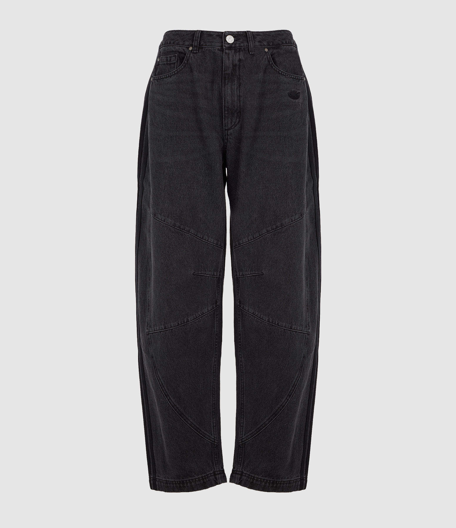 Jean Barrel Medium Black Denim, Capsule Badigirl