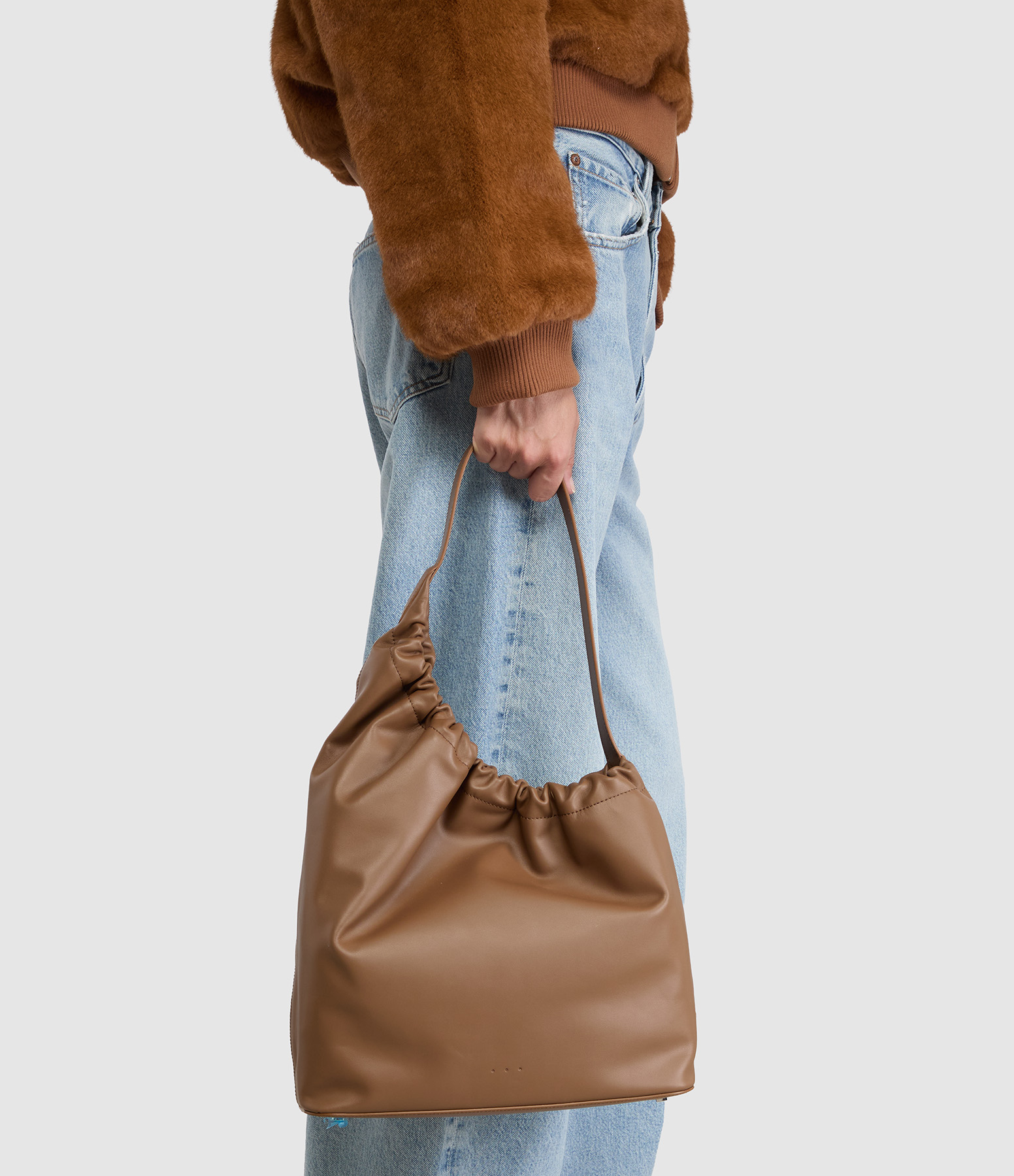 Sac Demi Lune Cloud Dark Toffee