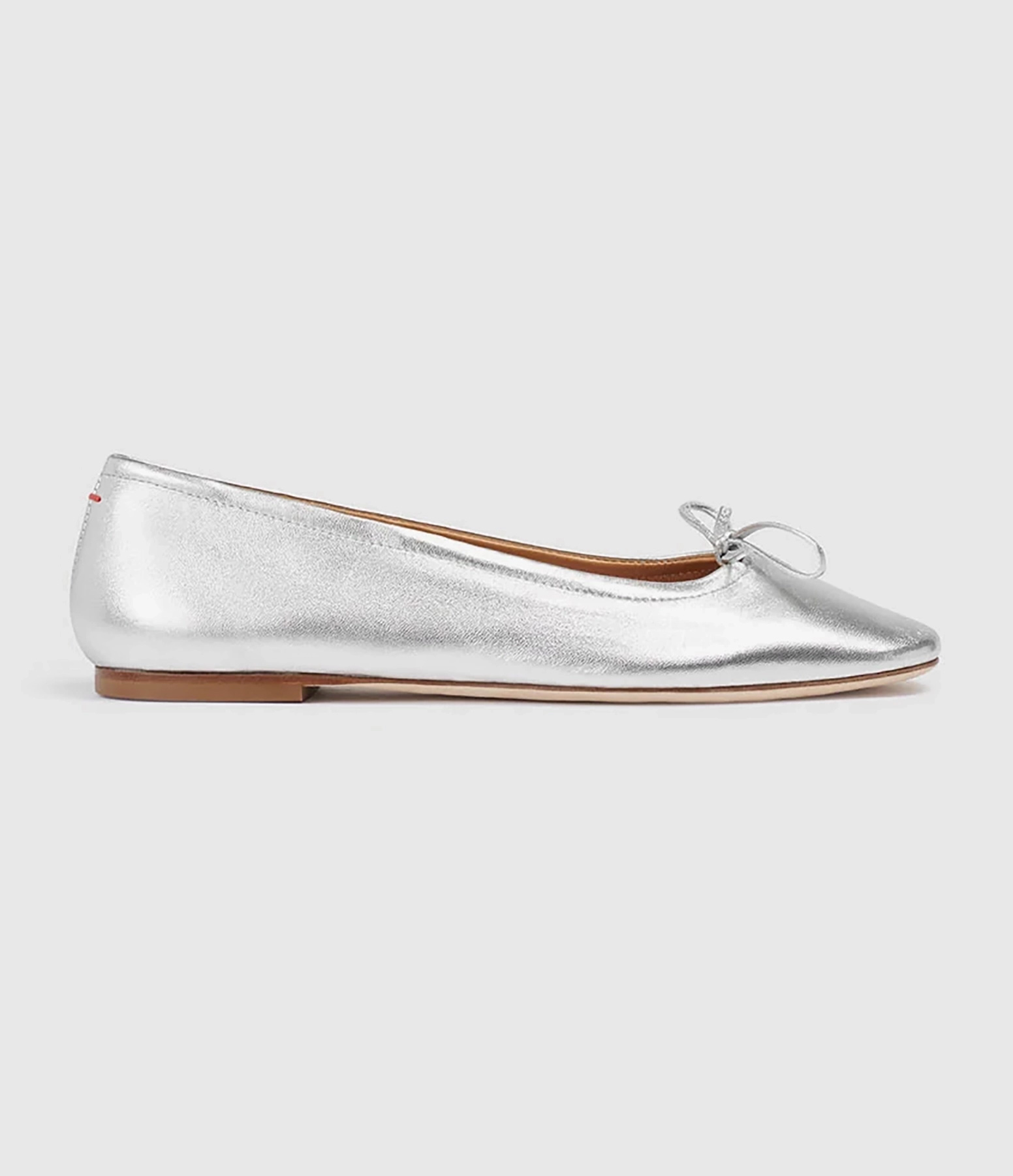 Ballerines Delfina Nappa Laminated Silver