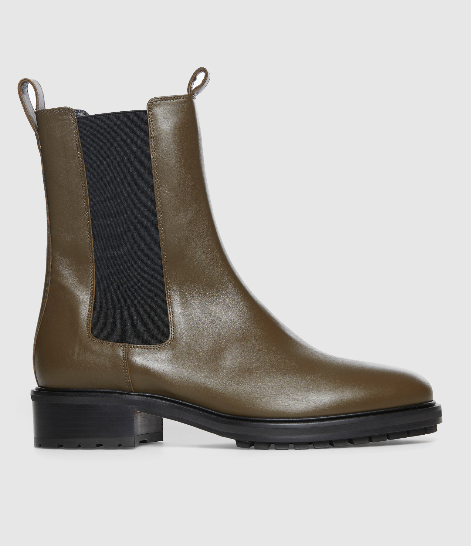 Bottines Jack Calf Leather Olive