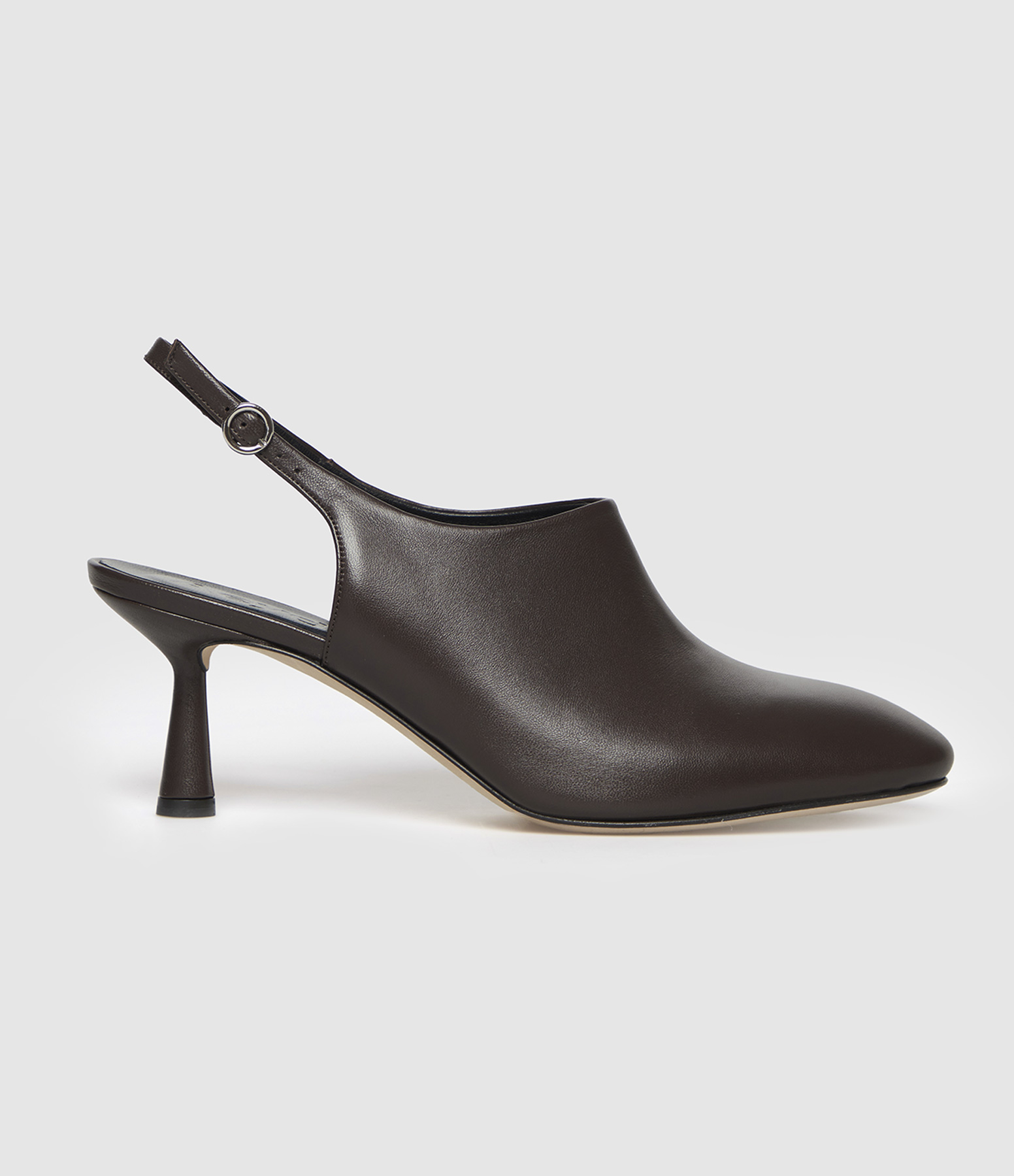 Sabots à Talons Malin Nappa Leather Moka