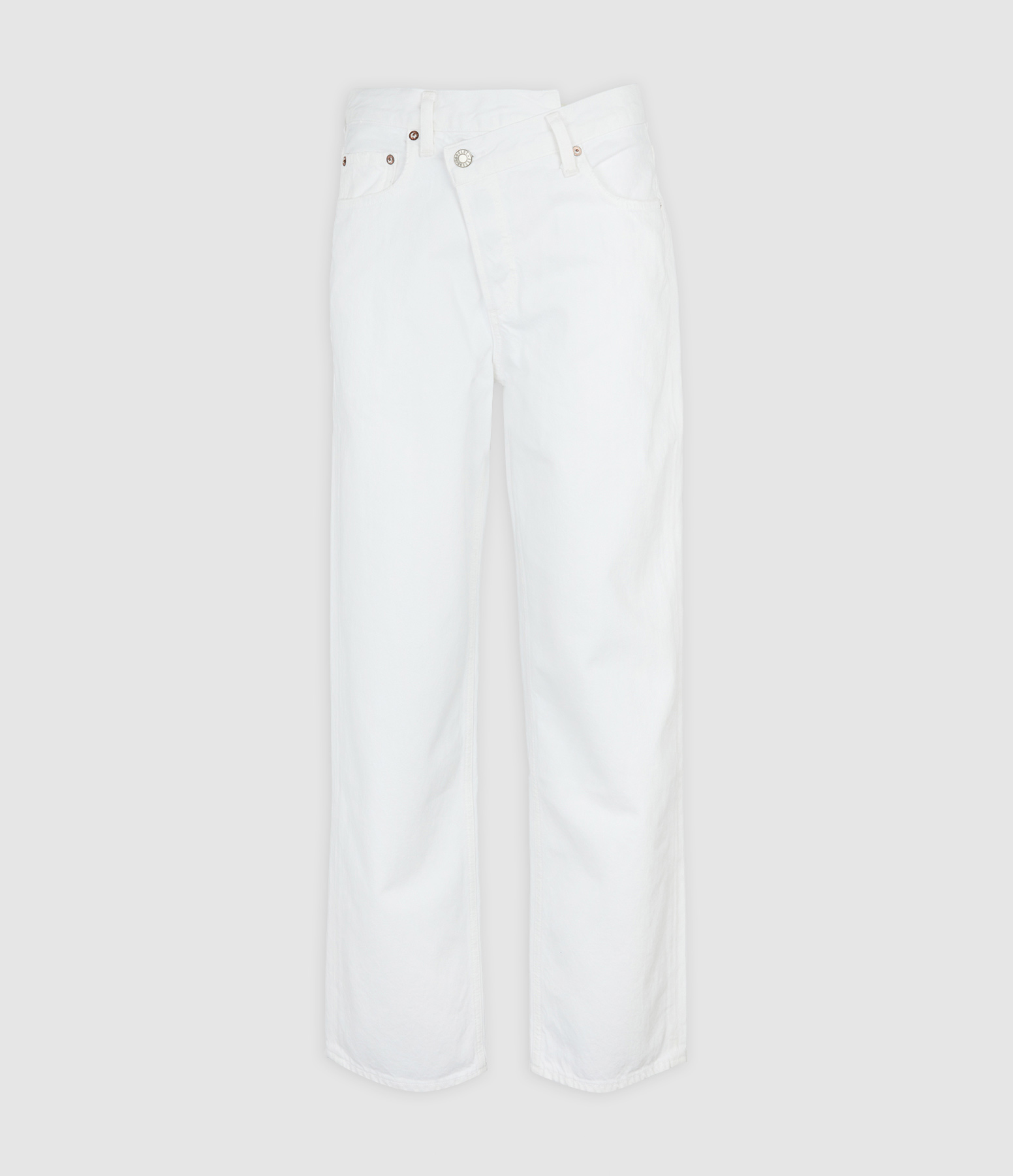 Jean Criss Cross Denim Blanc