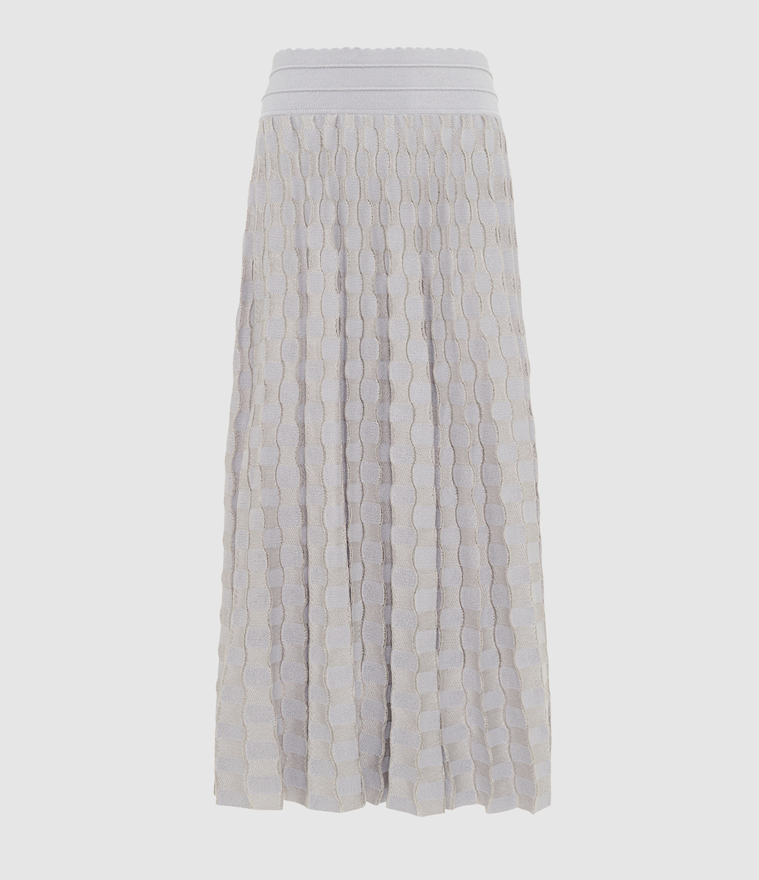Jupe Longue Delicate Gris Chine Clair