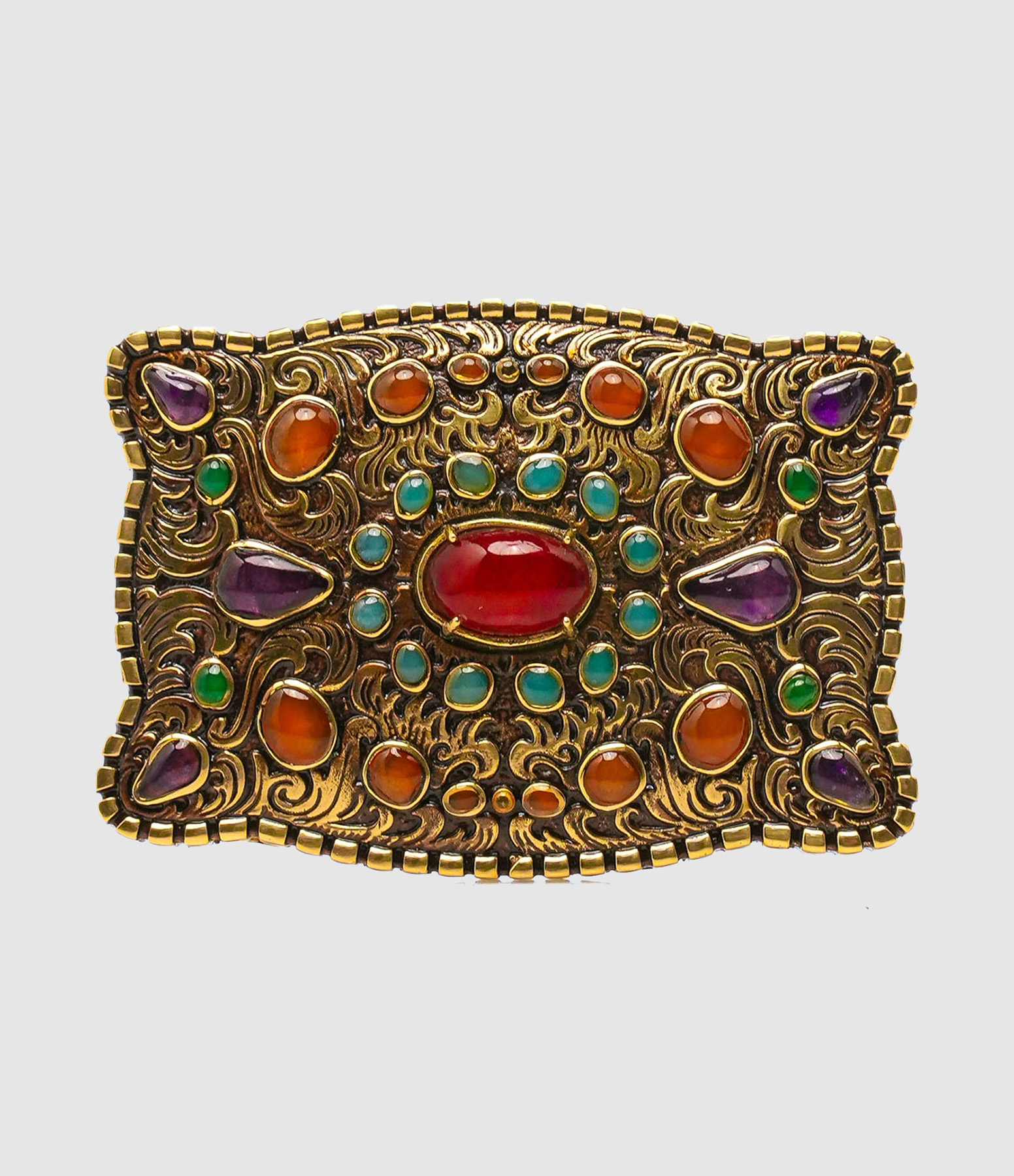 Boucle De Ceinture Boucle Écu Or