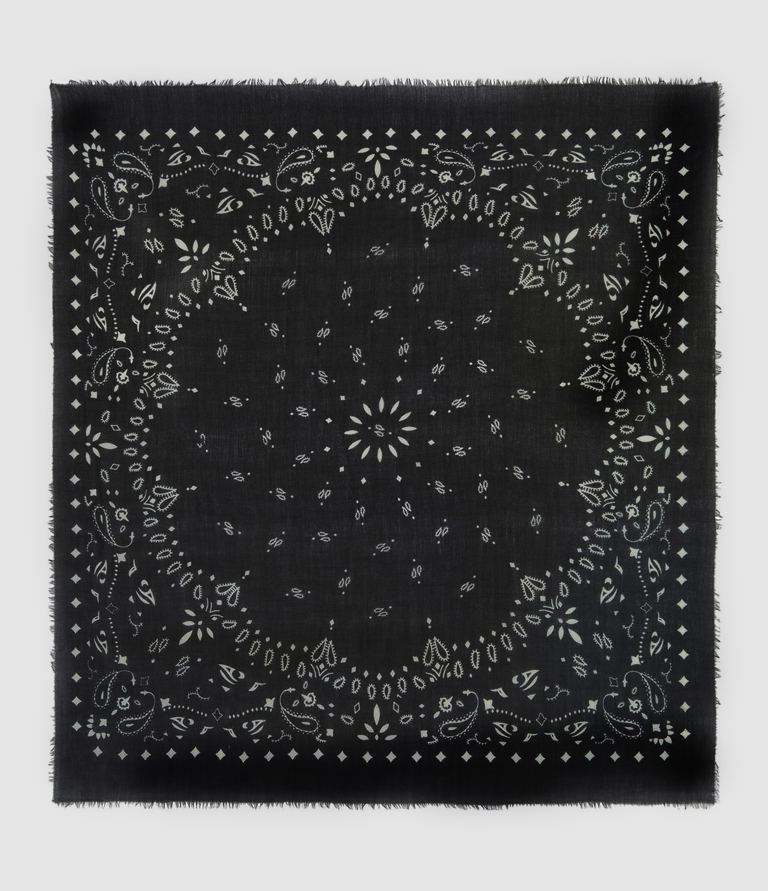 Foulard Bandana Effy Cachemire Noir