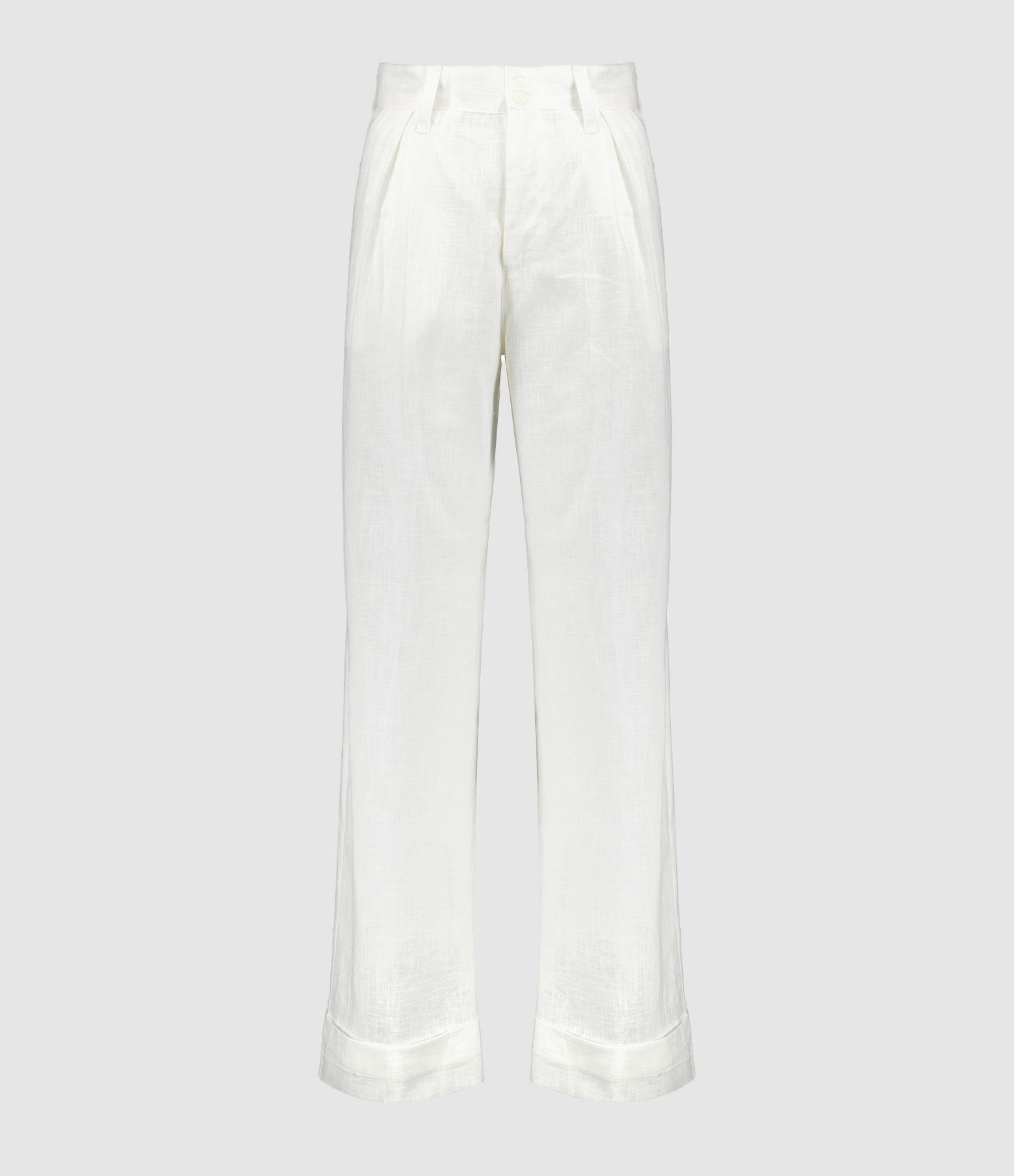 Pantalon Soupir Lin Blanc