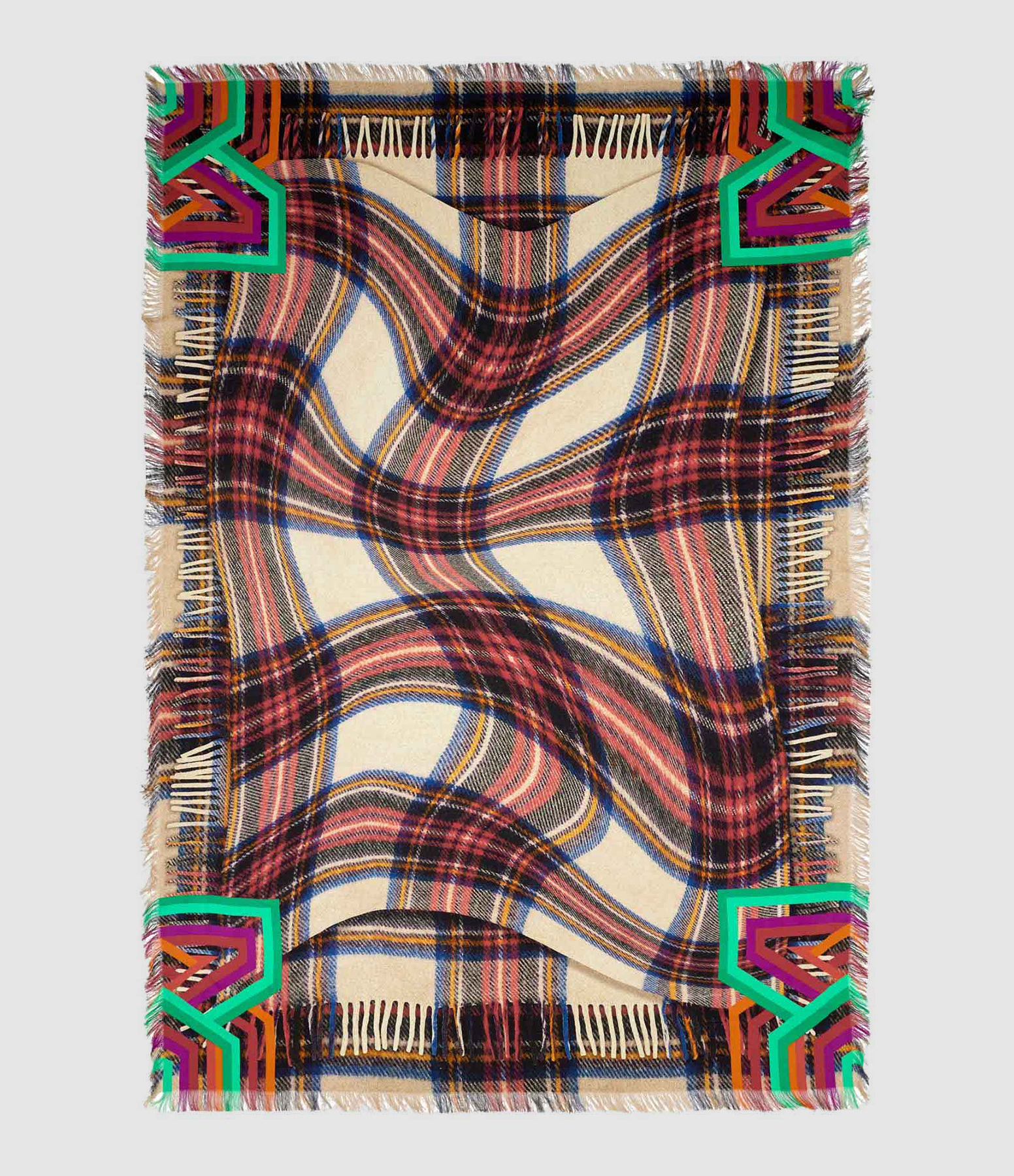 Foulard Aloeuw Soie Multicolore