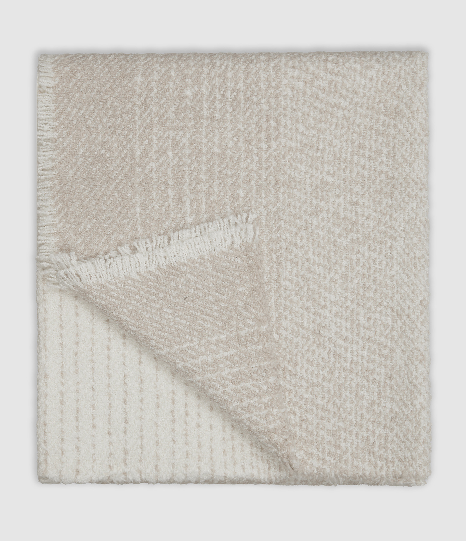 Plaid Moltrasio Blanc Beige
