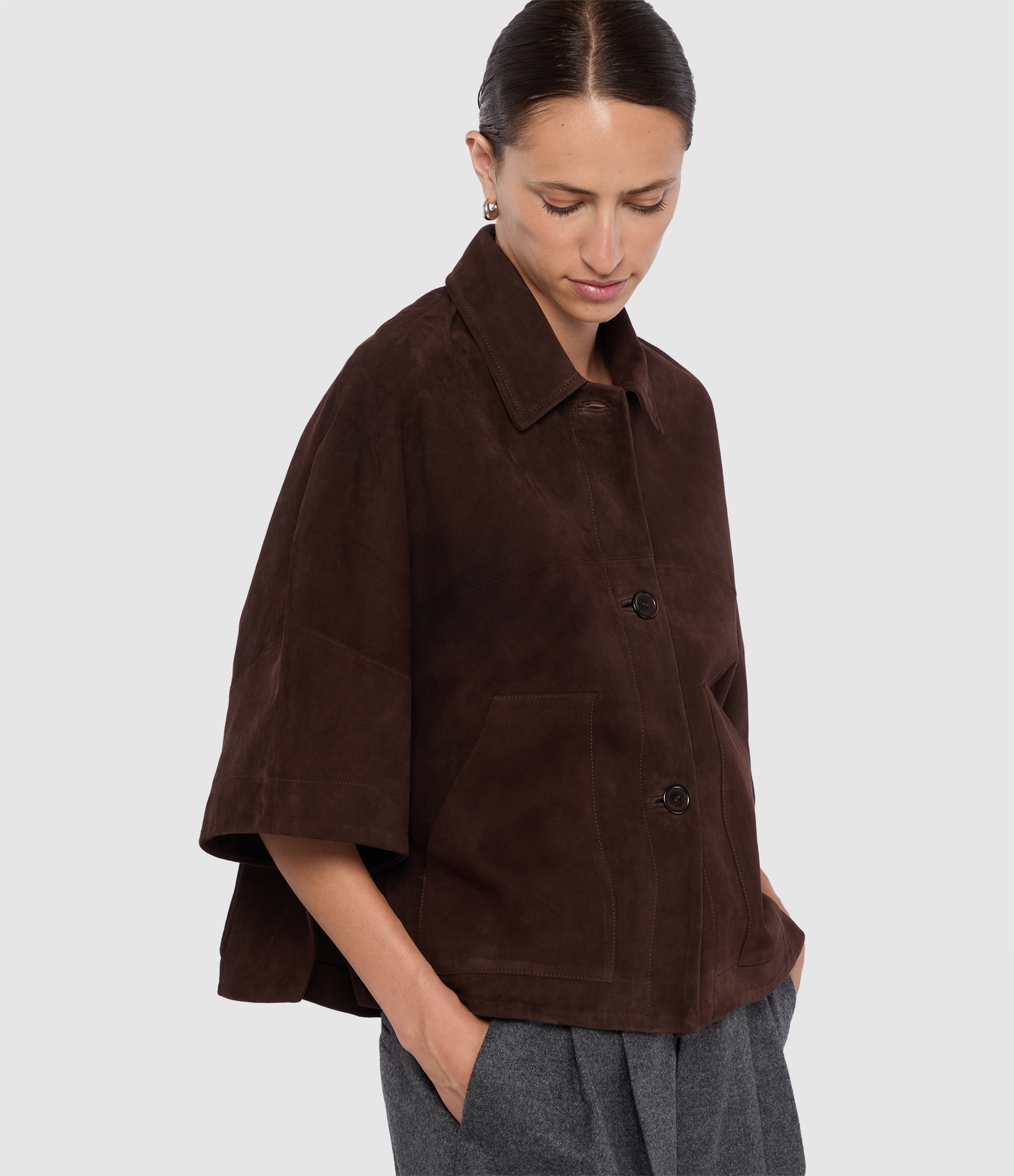 Cape Lena Suede Dark Brown