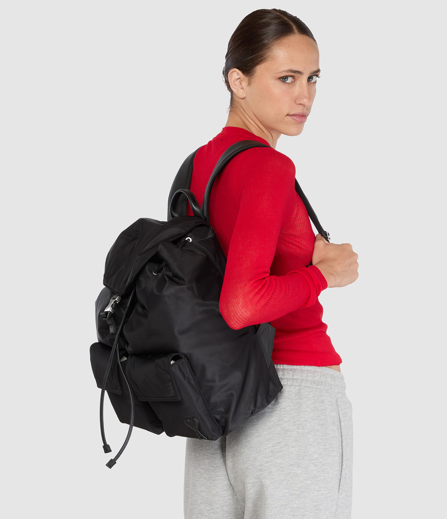 Sac Flap Backpack Marcel Noir