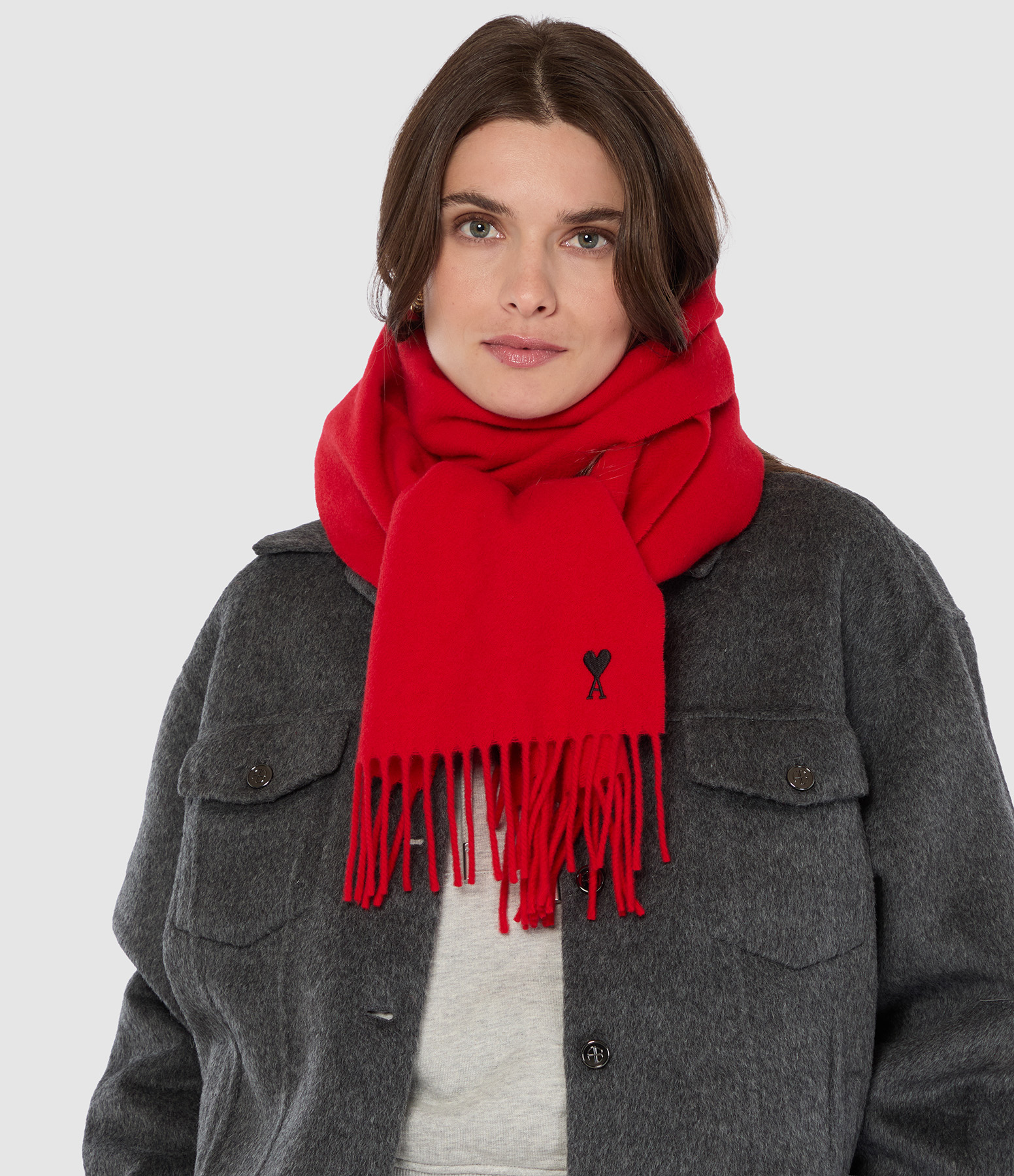 Echarpe Ami De Coeur Rouge Rubis