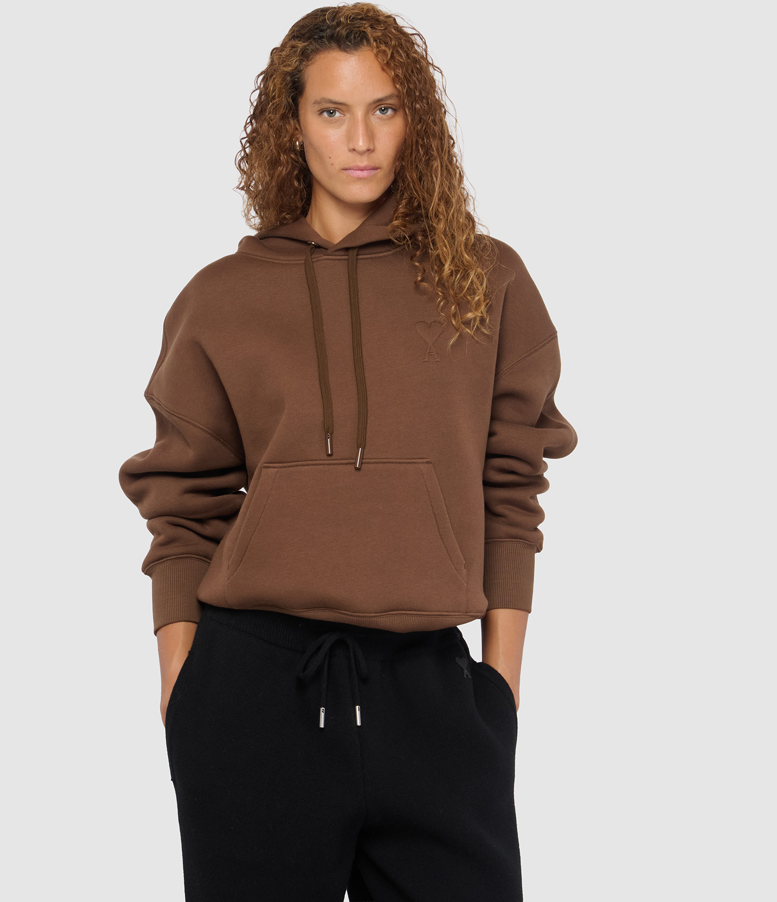 Sweatshirt Grand Ami De Coeur Marron Chocolat