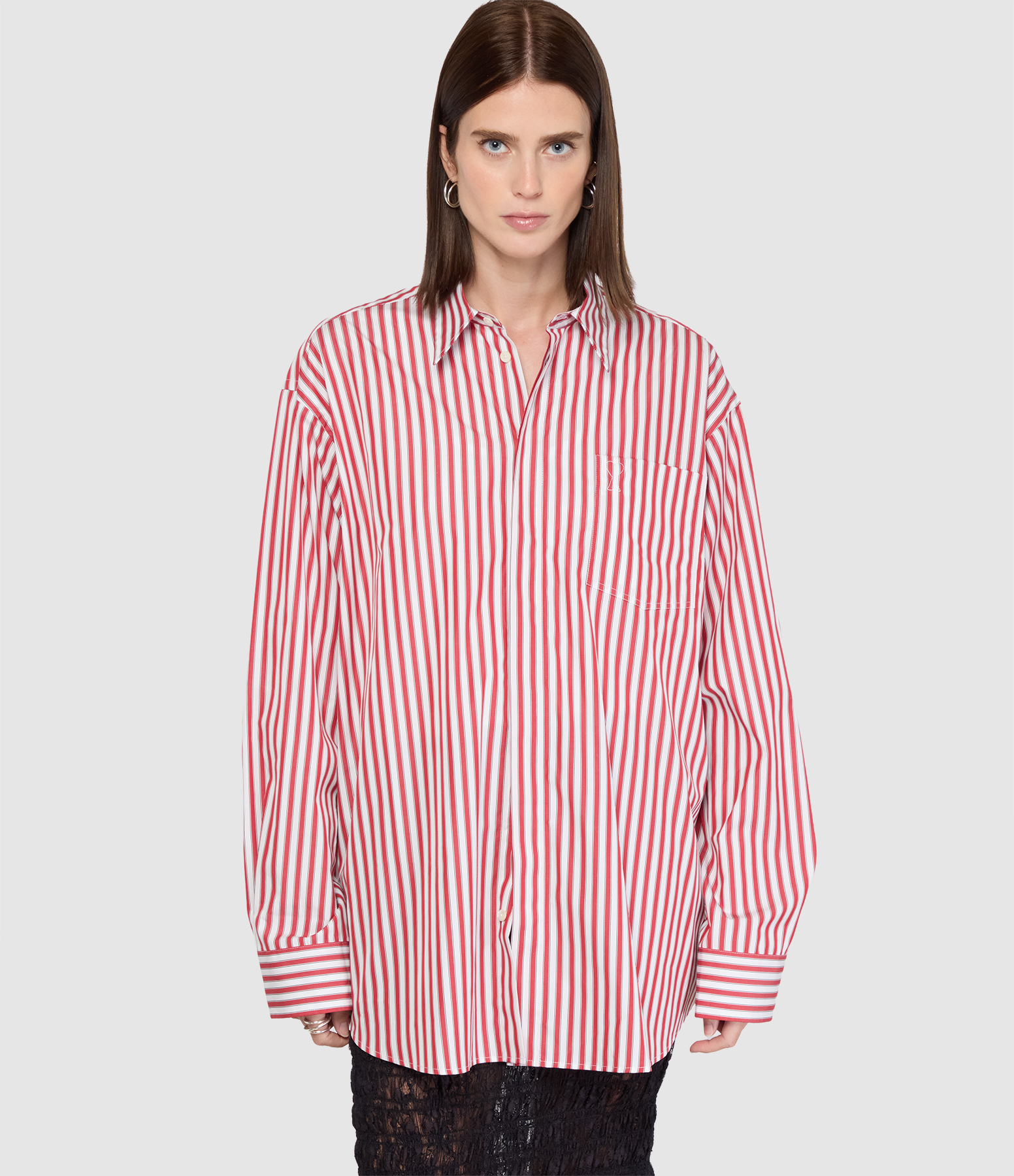 Chemise Ami De Coeur Rouge Rubis Blanc