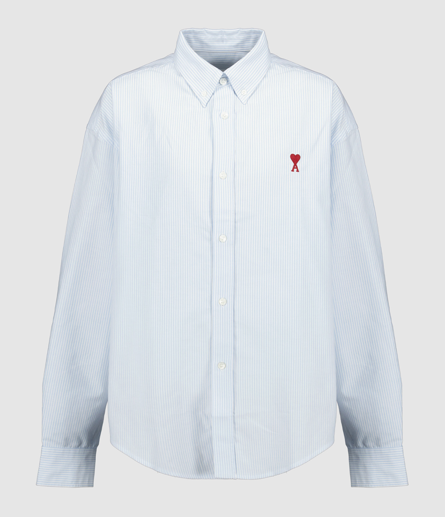 Chemise Boxy Fit Bleu Ciel Blanc Naturel