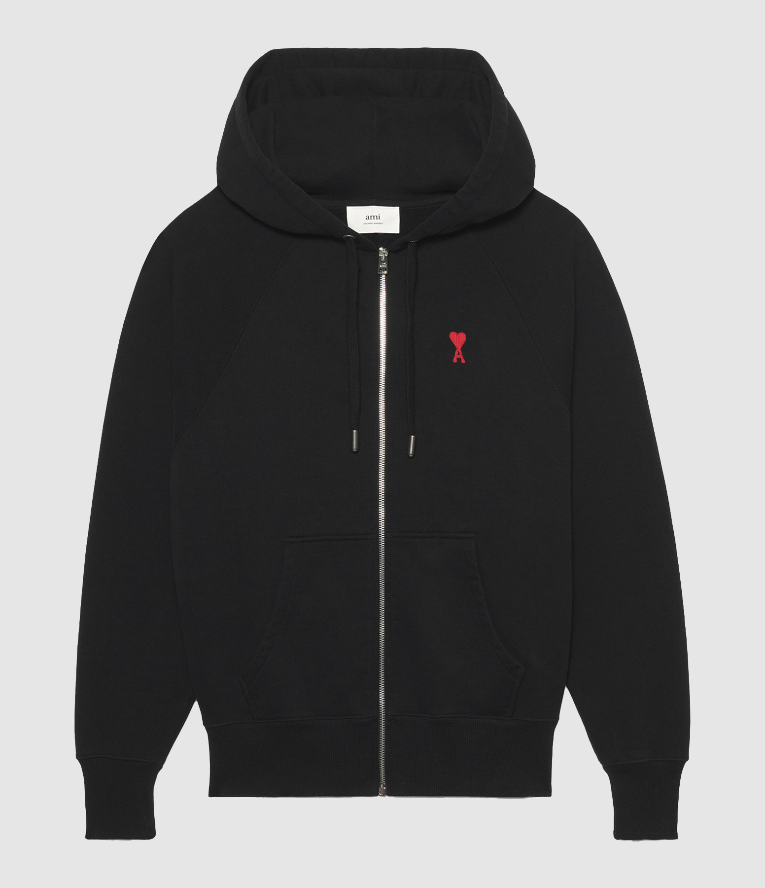 Sweatshirt Zip Unisexe Ami de Cœur Noir